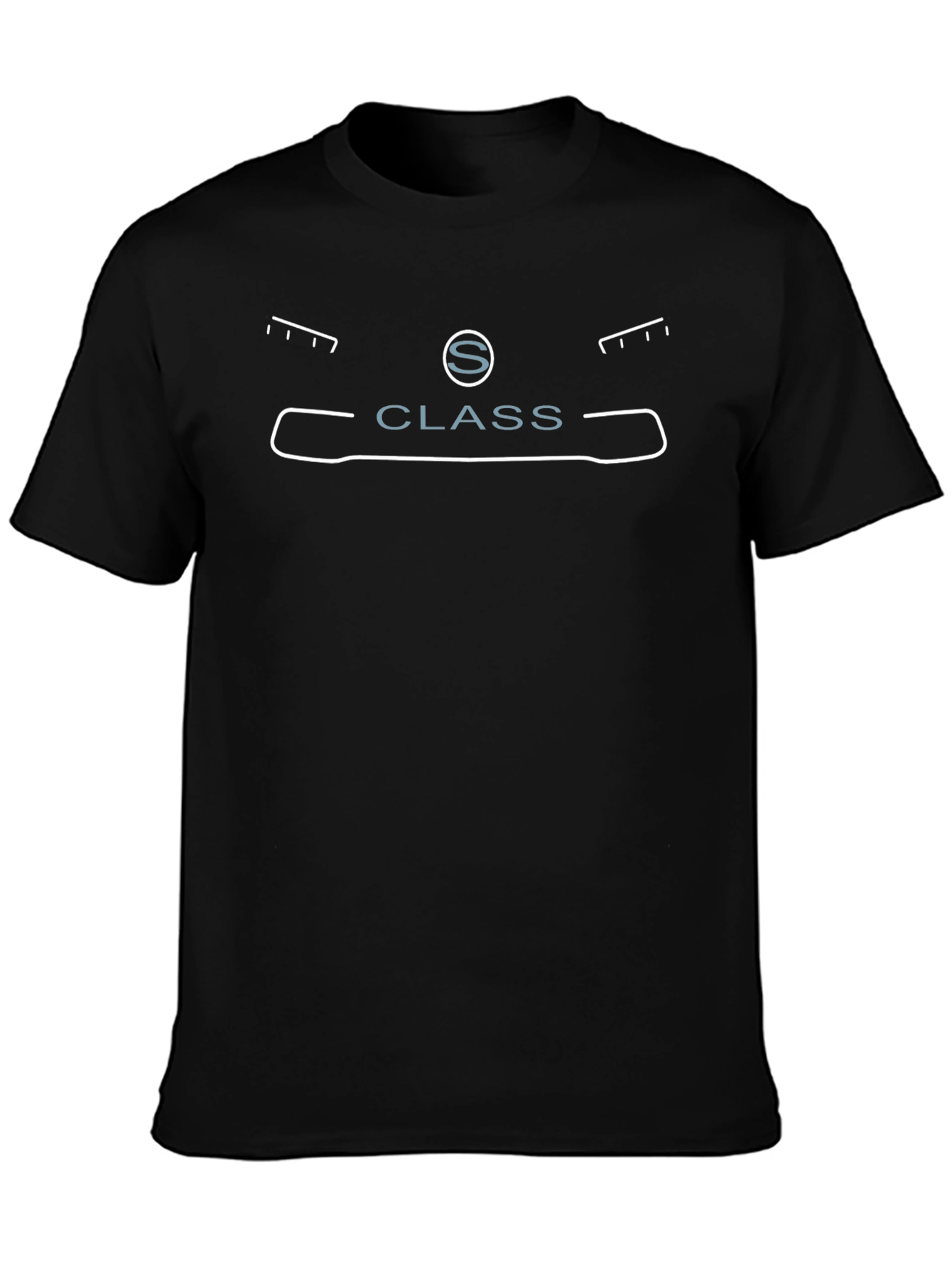 S-Class Car Silhouette Black Tee