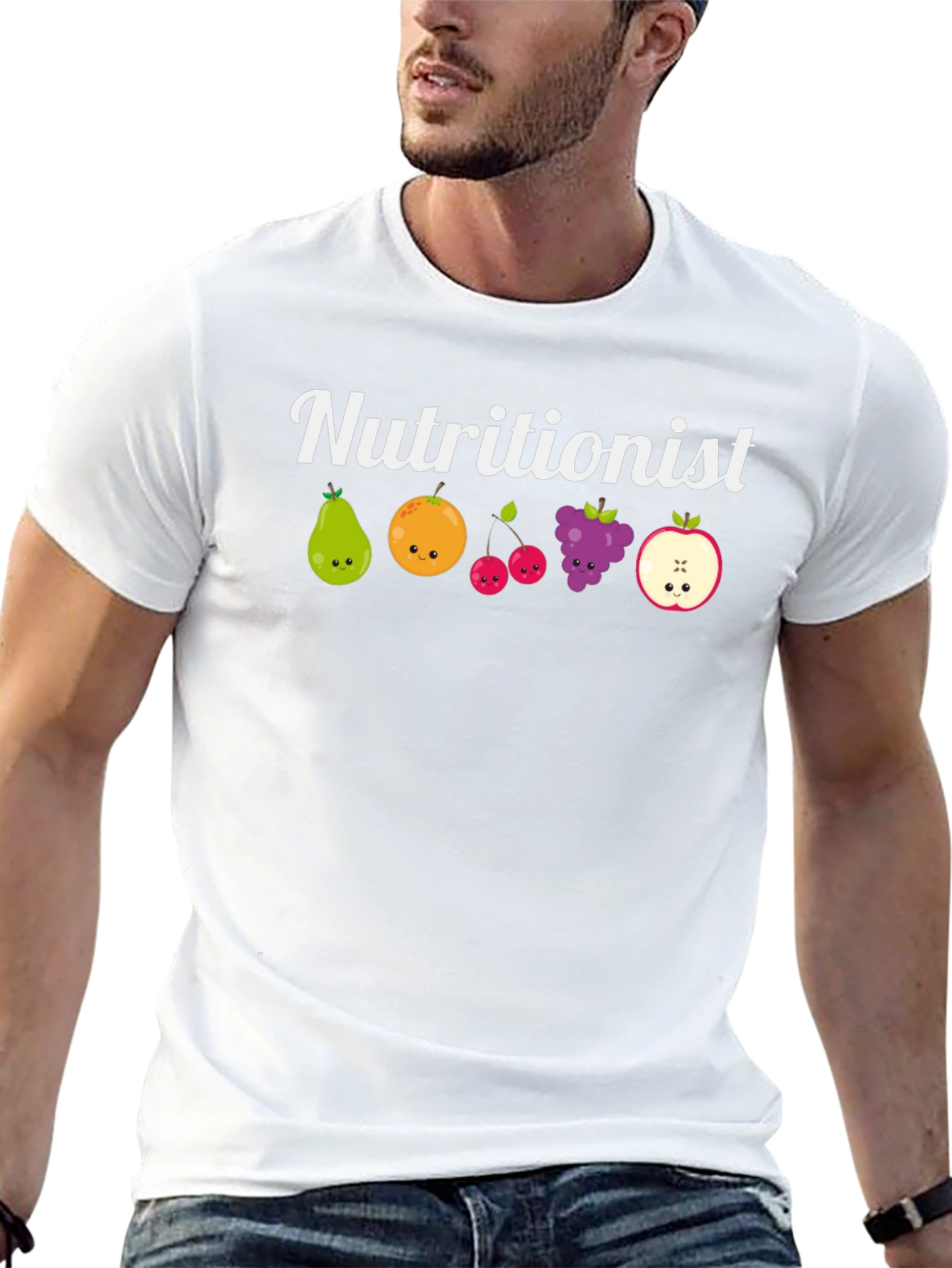 Nutritionist Fruit Cartoon T-Shirt