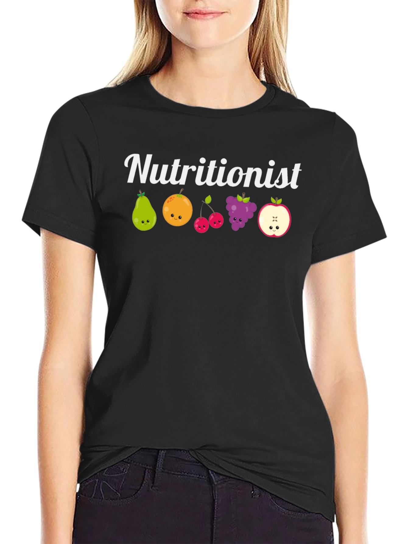 Nutritionist Fruit Cartoon T-Shirt