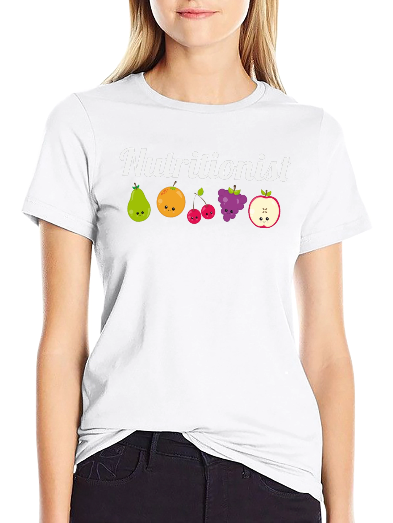 Nutritionist Fruit Cartoon T-Shirt