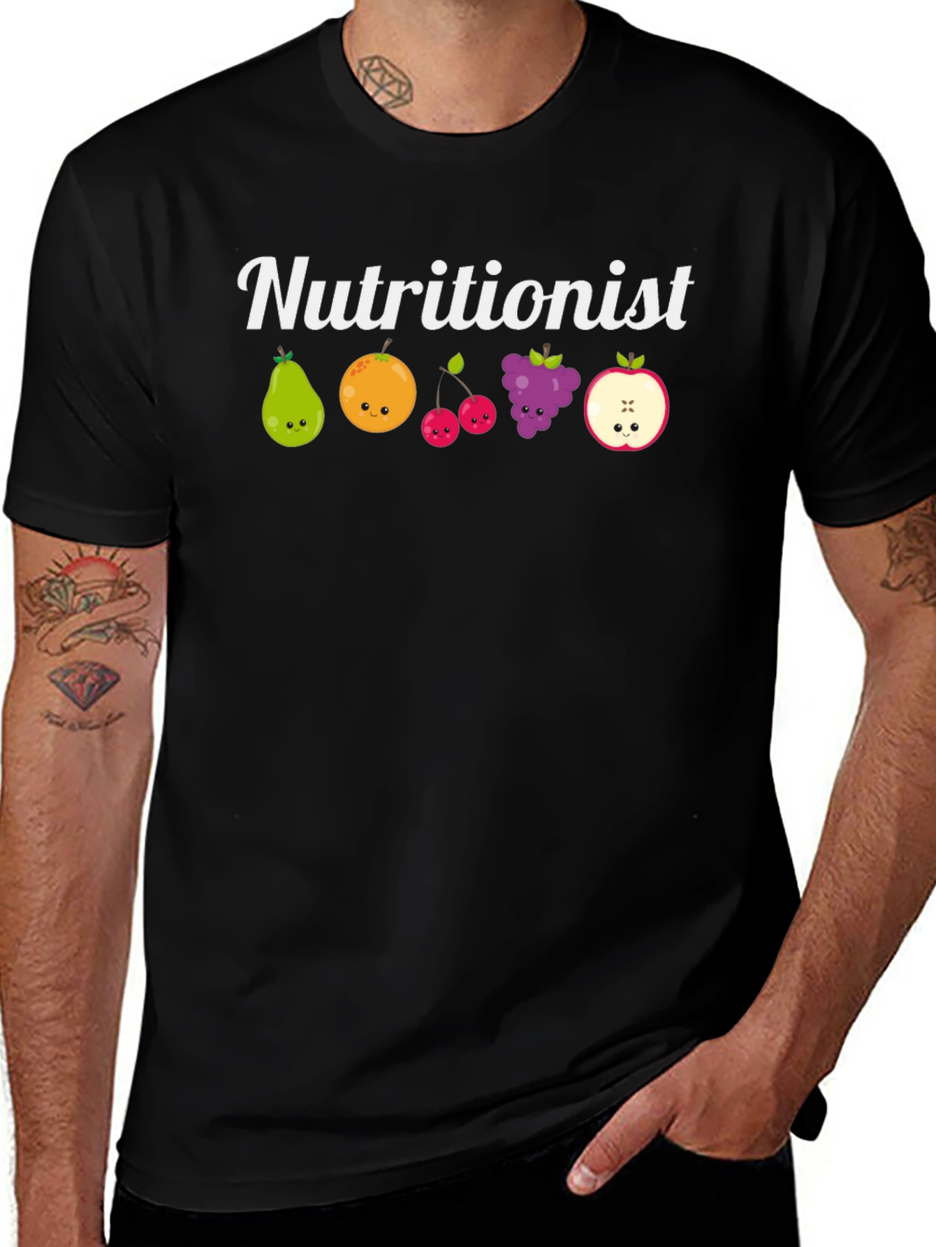 Nutritionist Fruit Cartoon T-Shirt