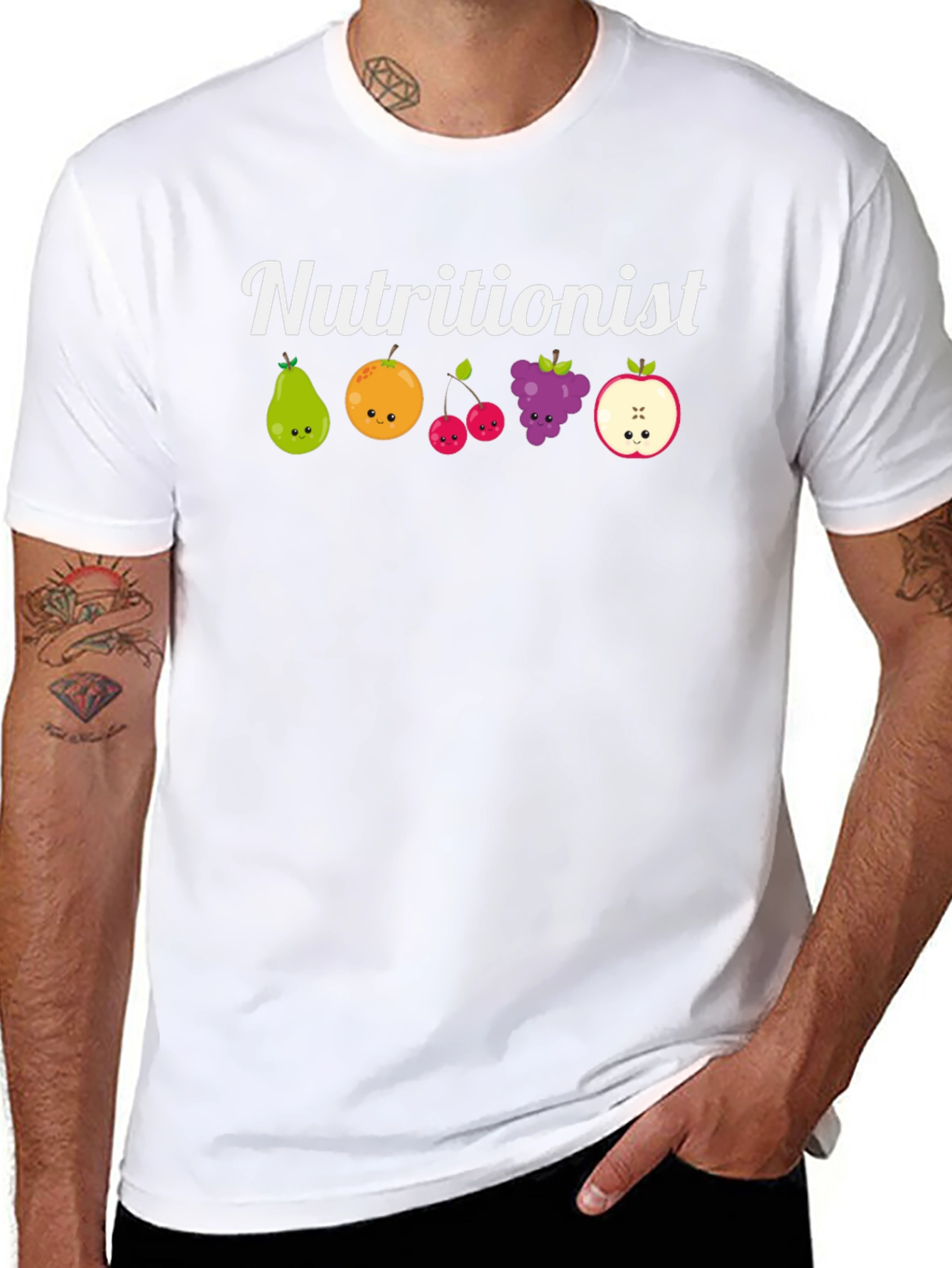 Nutritionist Fruit Cartoon T-Shirt