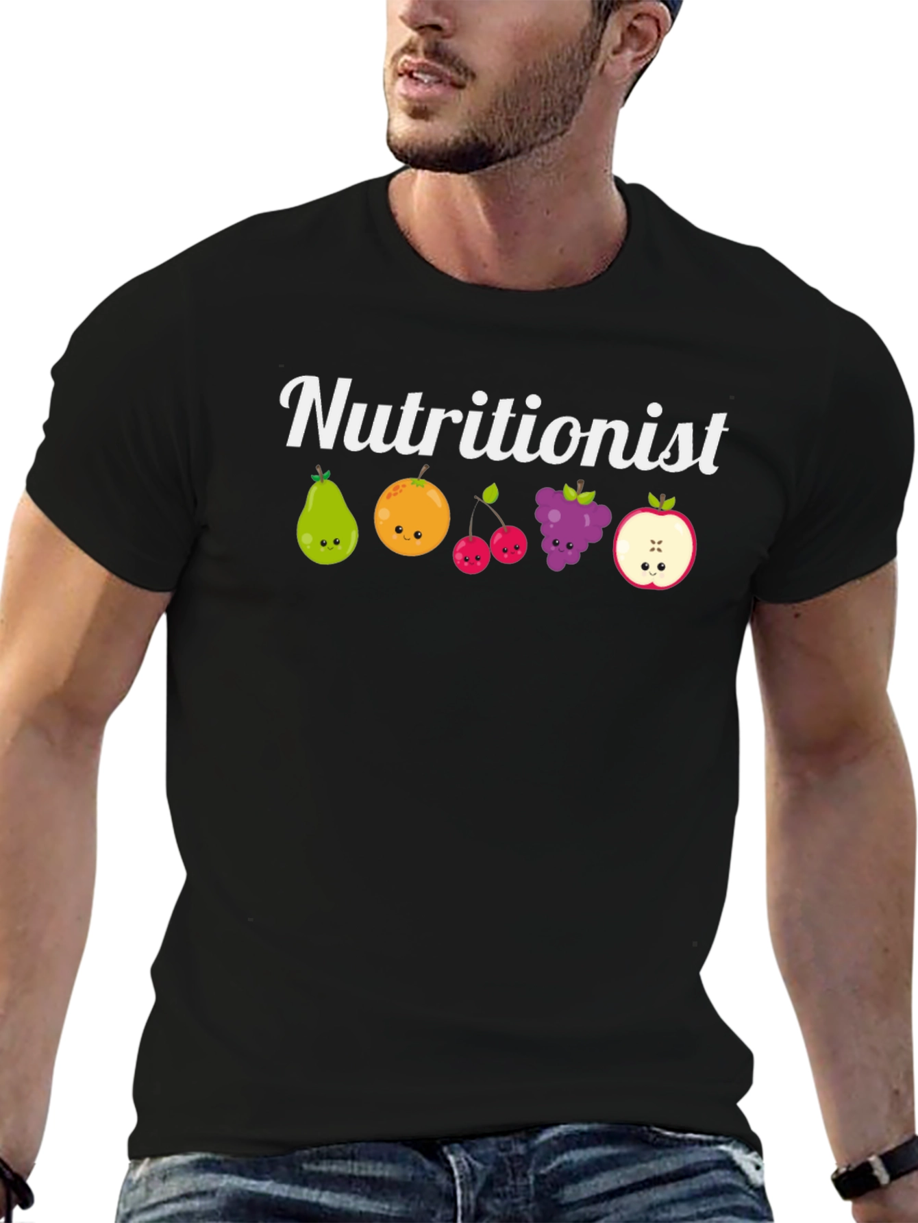 Nutritionist Fruit Cartoon T-Shirt