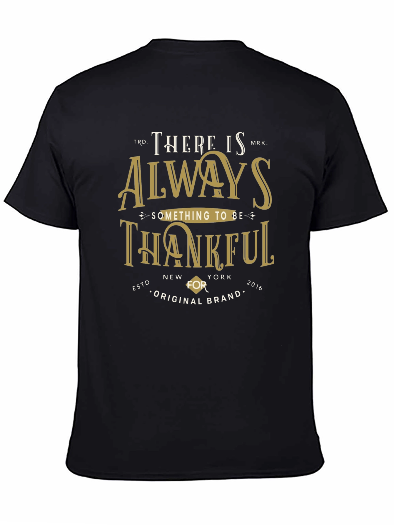 Thankful Graphic T-Shirt - Black