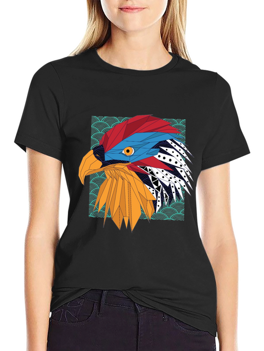 Geometric Eagle Graphic Tee - Stylish Mens T-Shirt