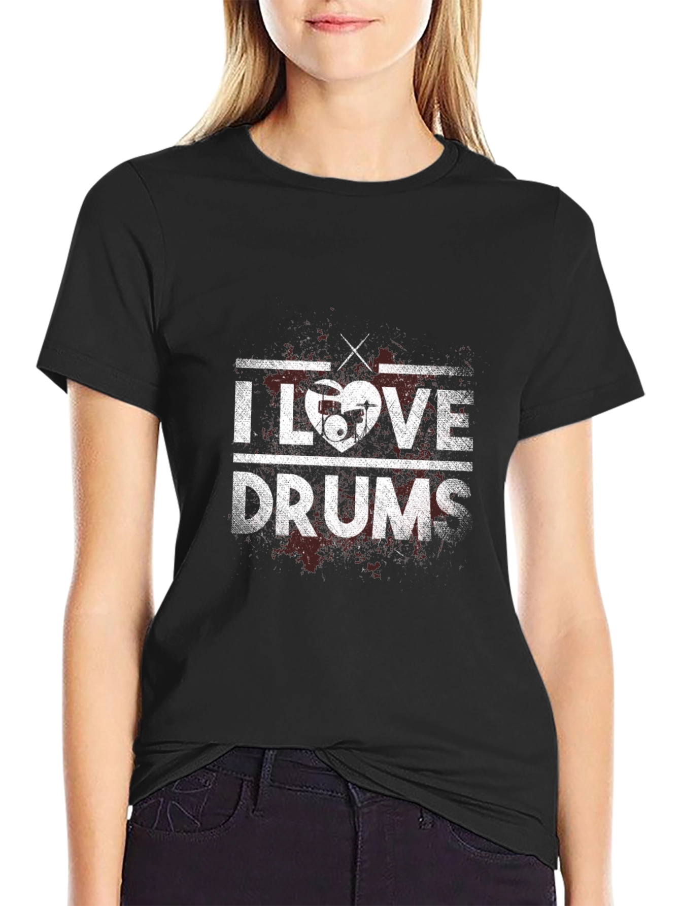 I Love Drums Graphic Tee - Musicians T-Shirt