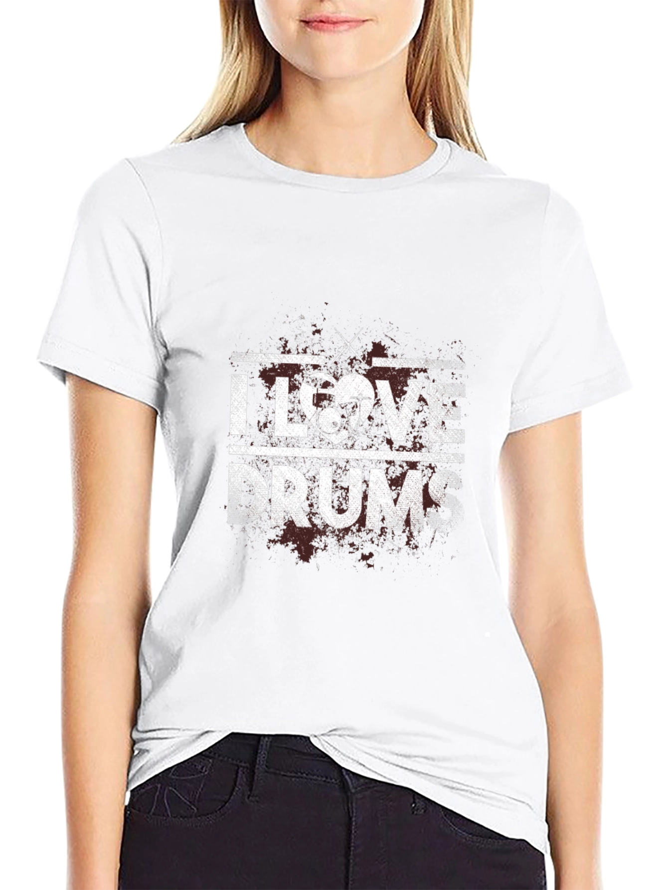 I Love Drums Graphic Tee - Musicians T-Shirt