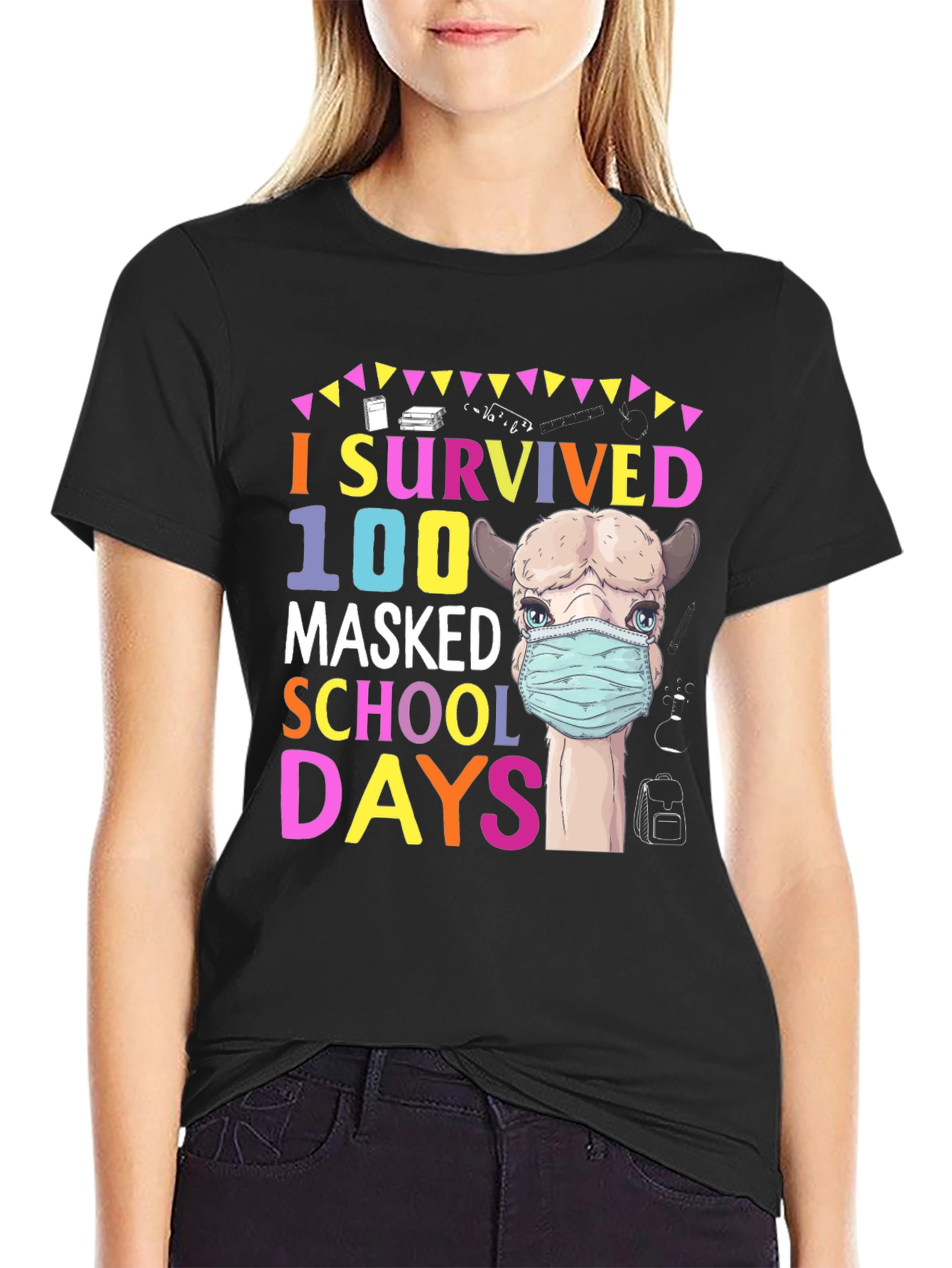 I Survived 100 Masked School Days T-Shirt