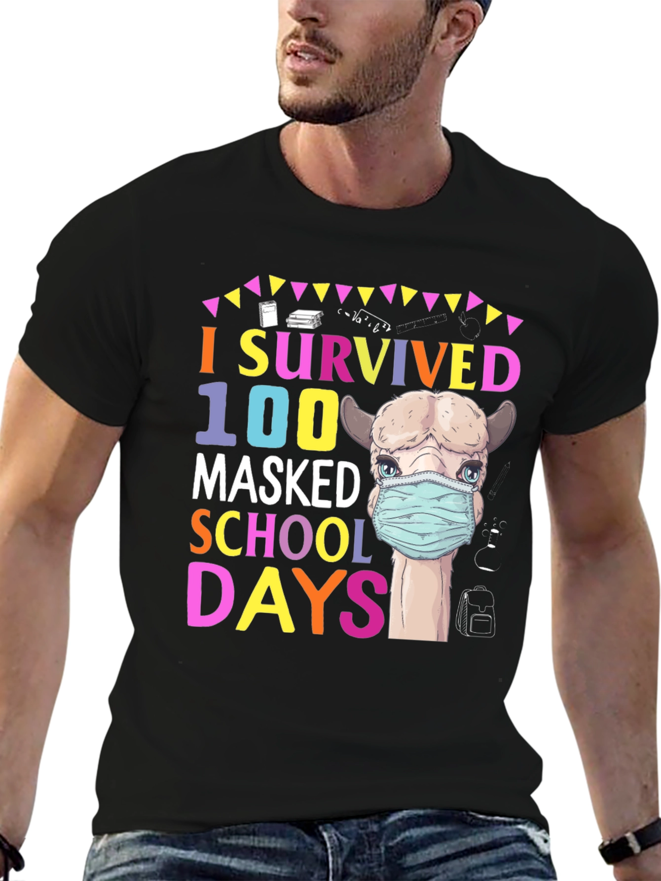 I Survived 100 Masked School Days T-Shirt
