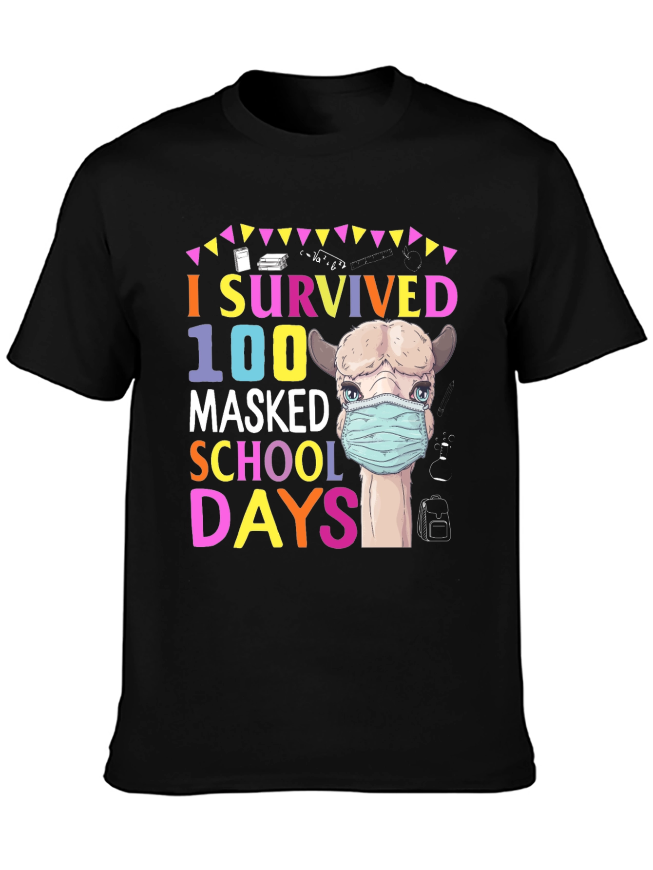 I Survived 100 Masked School Days T-Shirt