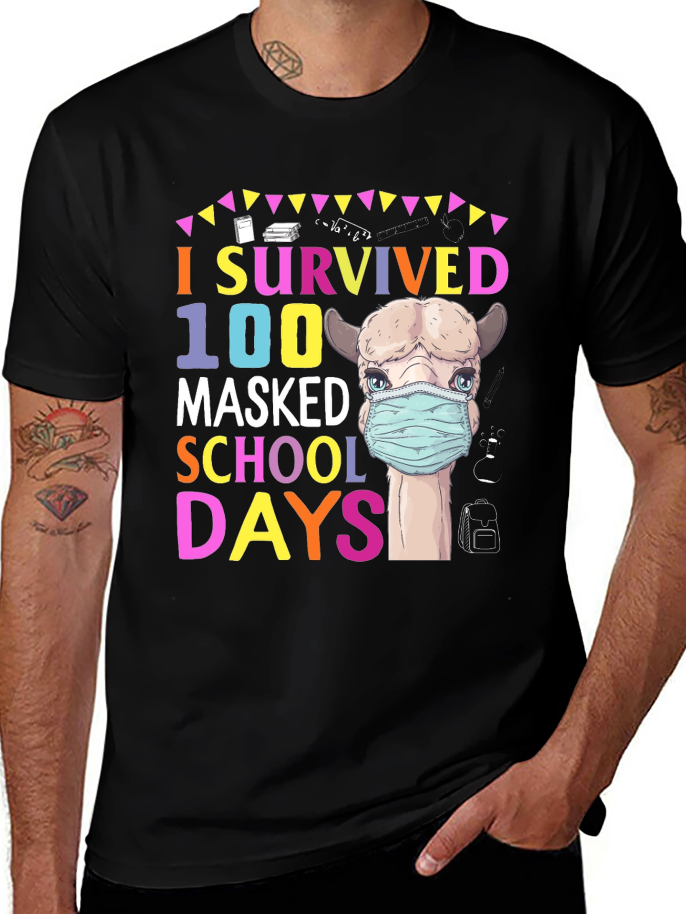 I Survived 100 Masked School Days T-Shirt