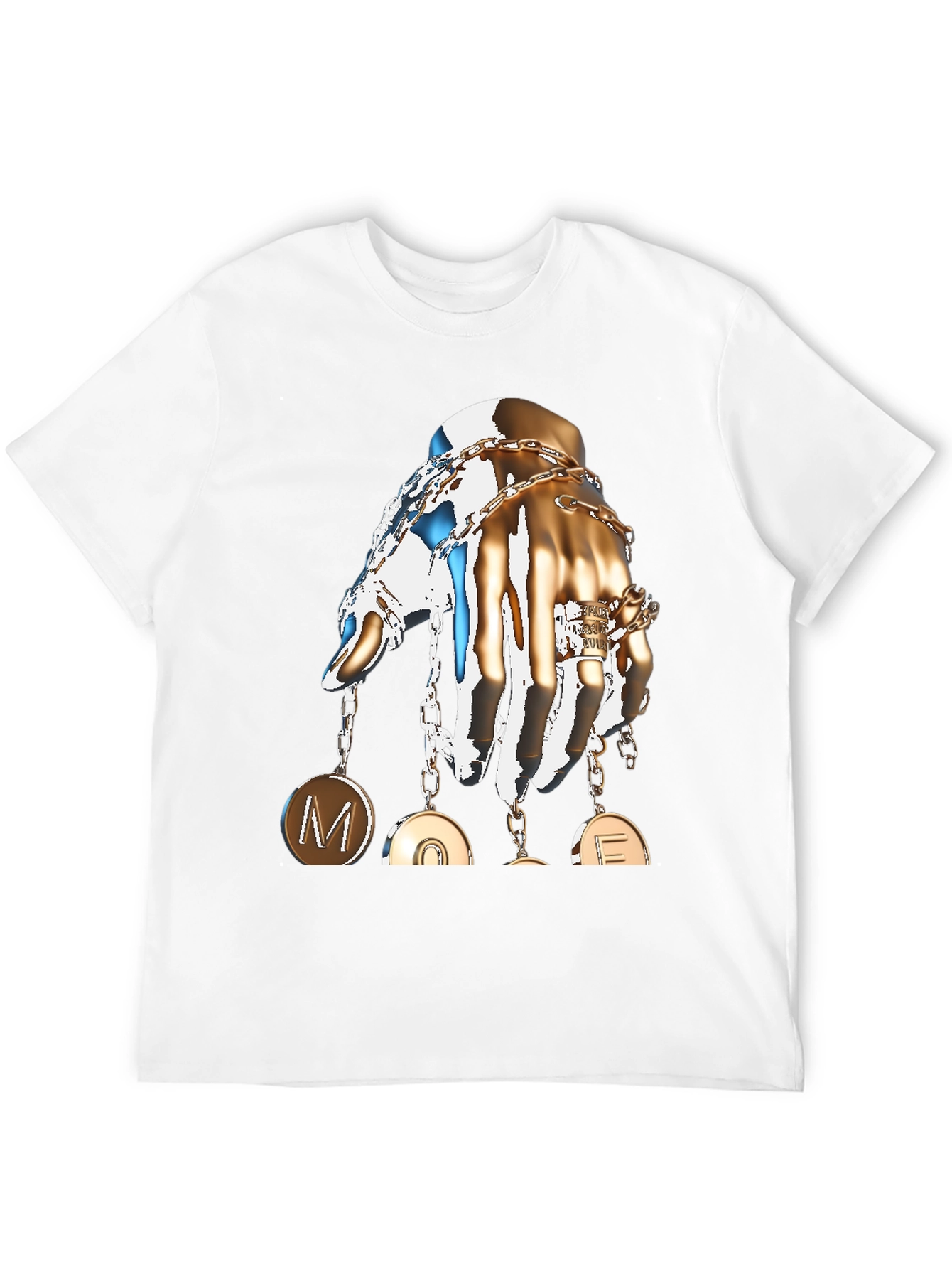 Statement Graphic T-Shirt: Hand with Charms