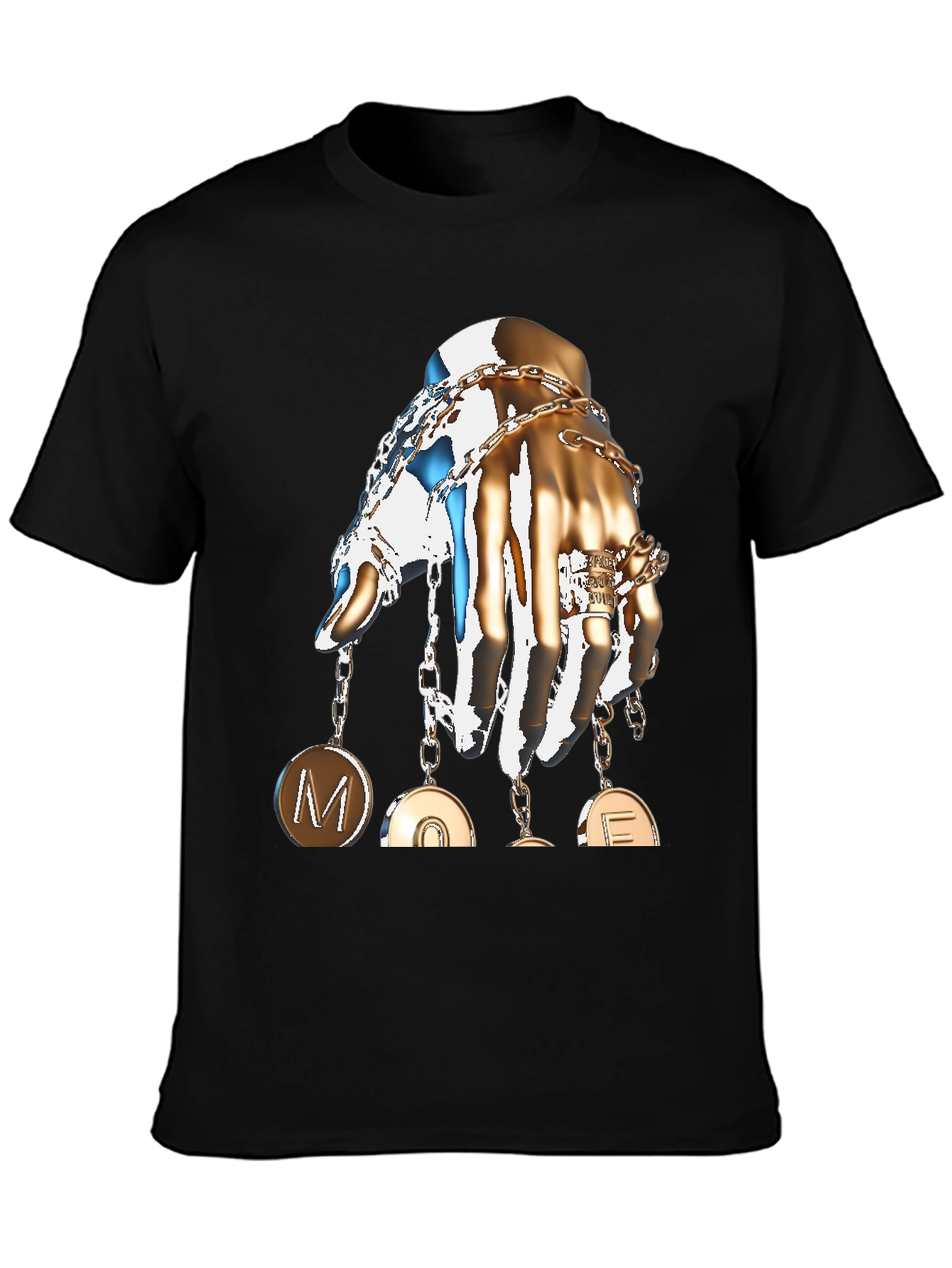 Statement Graphic T-Shirt: Hand with Charms