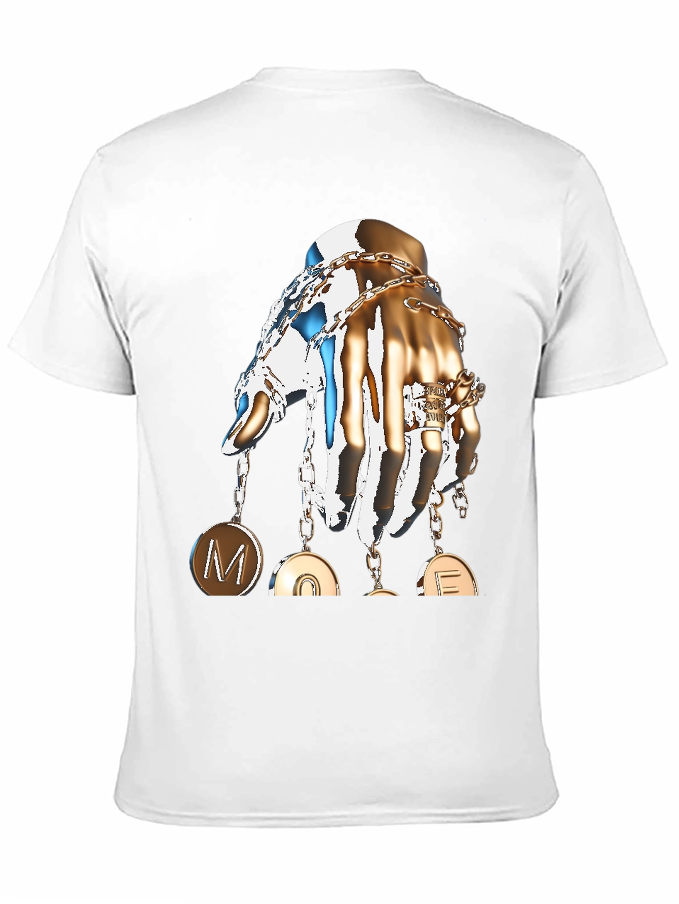 Statement Graphic T-Shirt: Hand with Charms