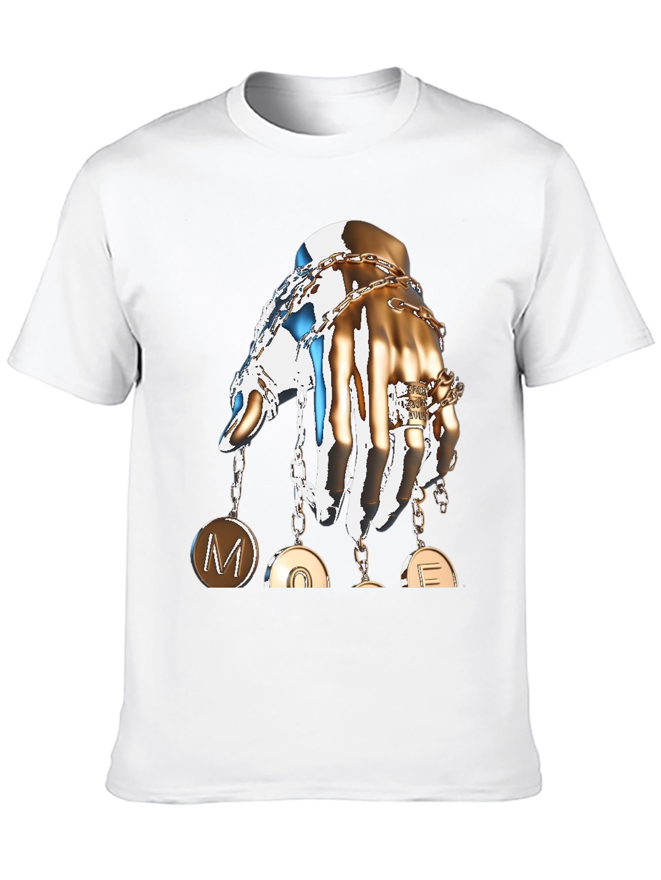 Statement Graphic T-Shirt: Hand with Charms