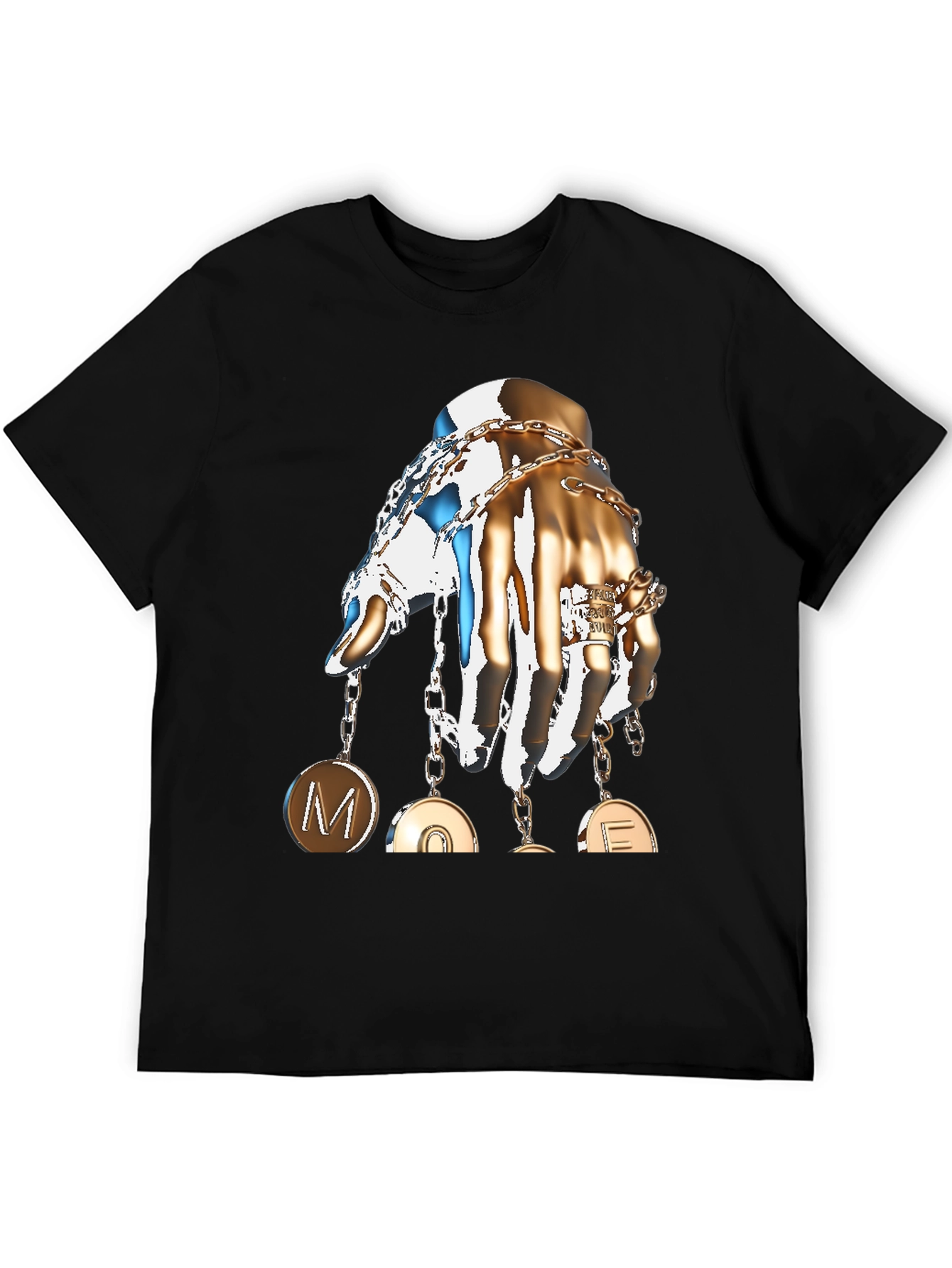 Statement Graphic T-Shirt: Hand with Charms