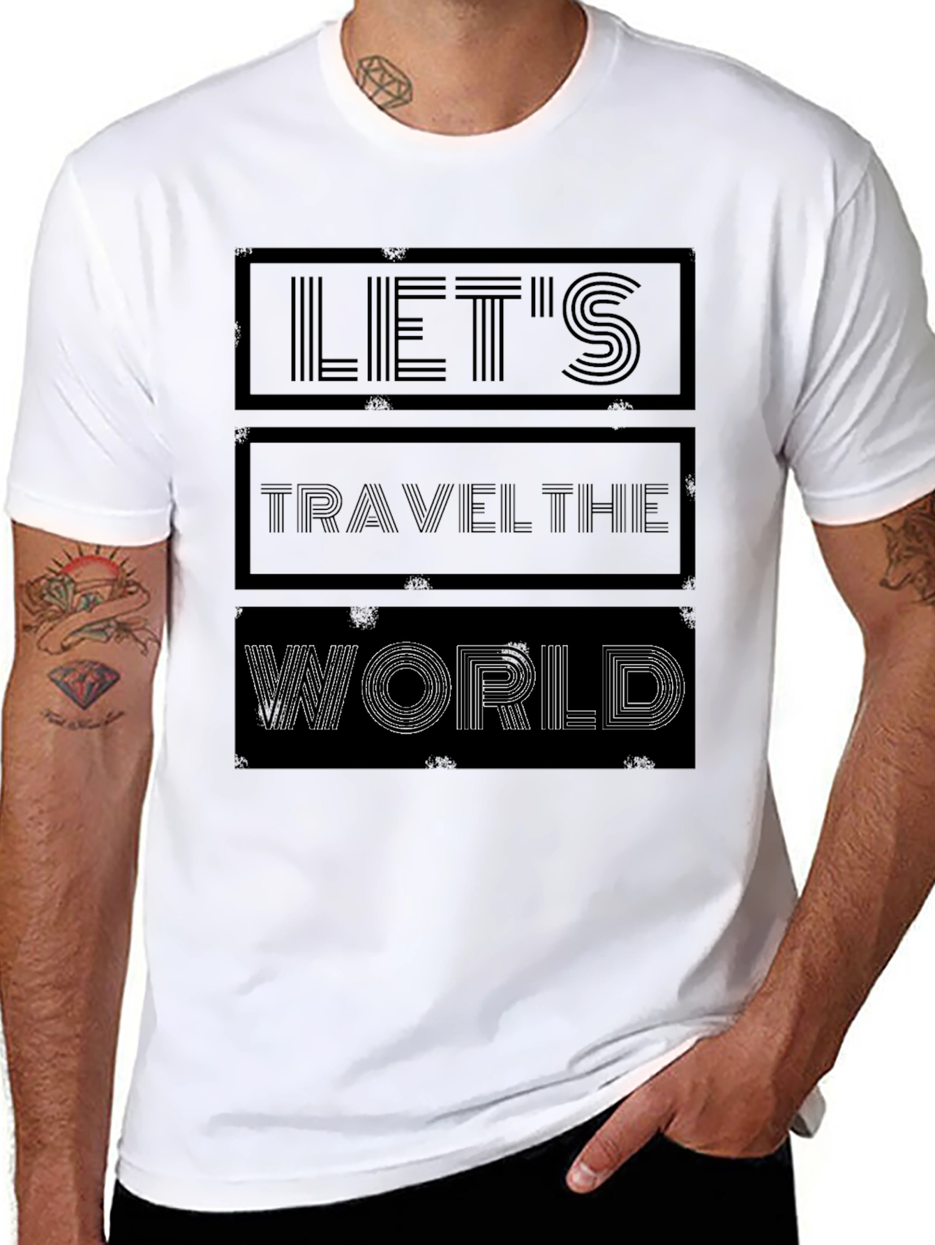 Lets Travel The World Graphic Tee