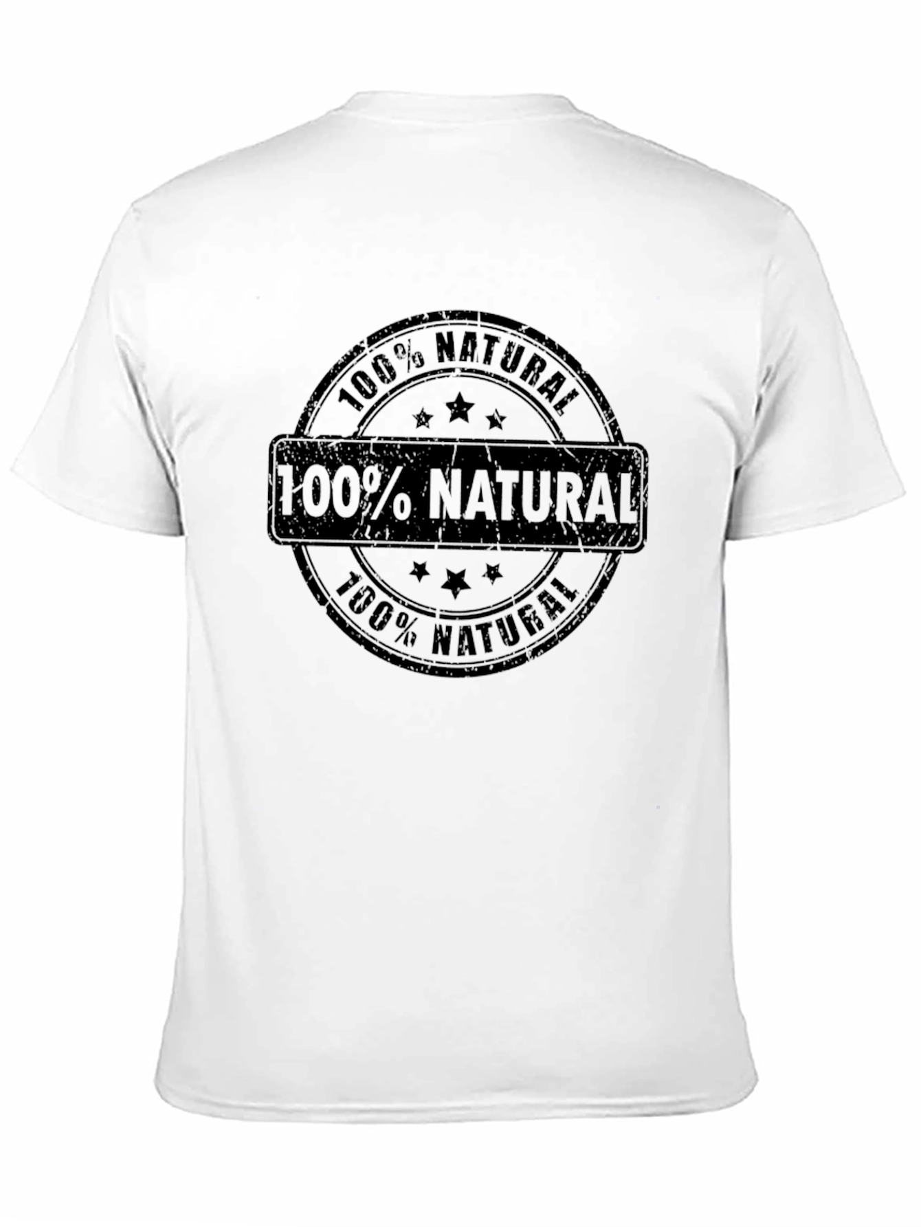 100% Natural Black T-Shirt