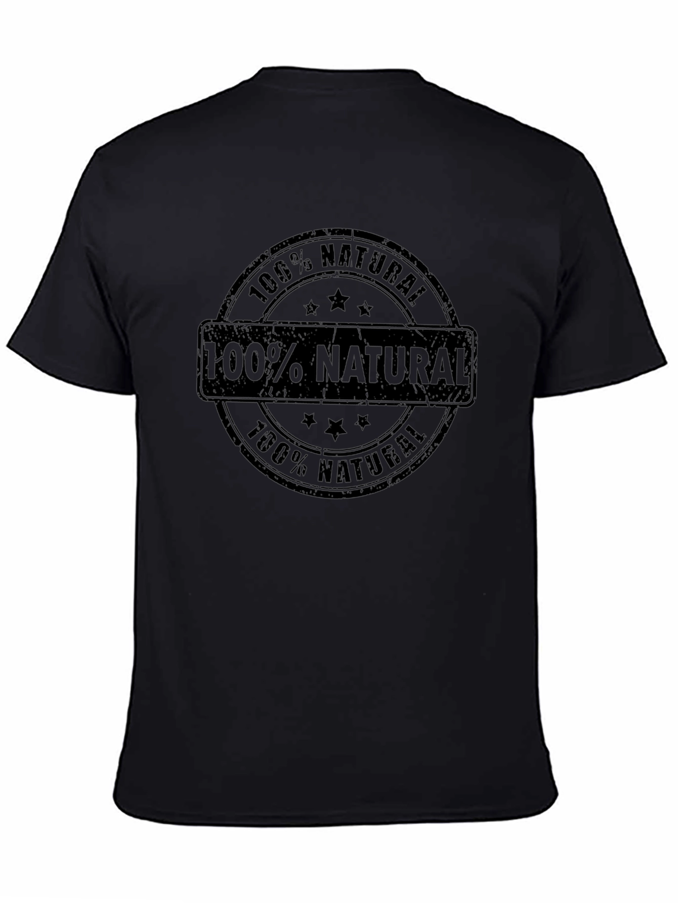 100% Natural Black T-Shirt