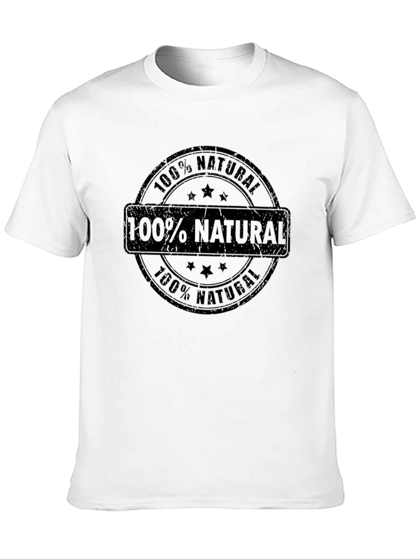 100% Natural Black T-Shirt