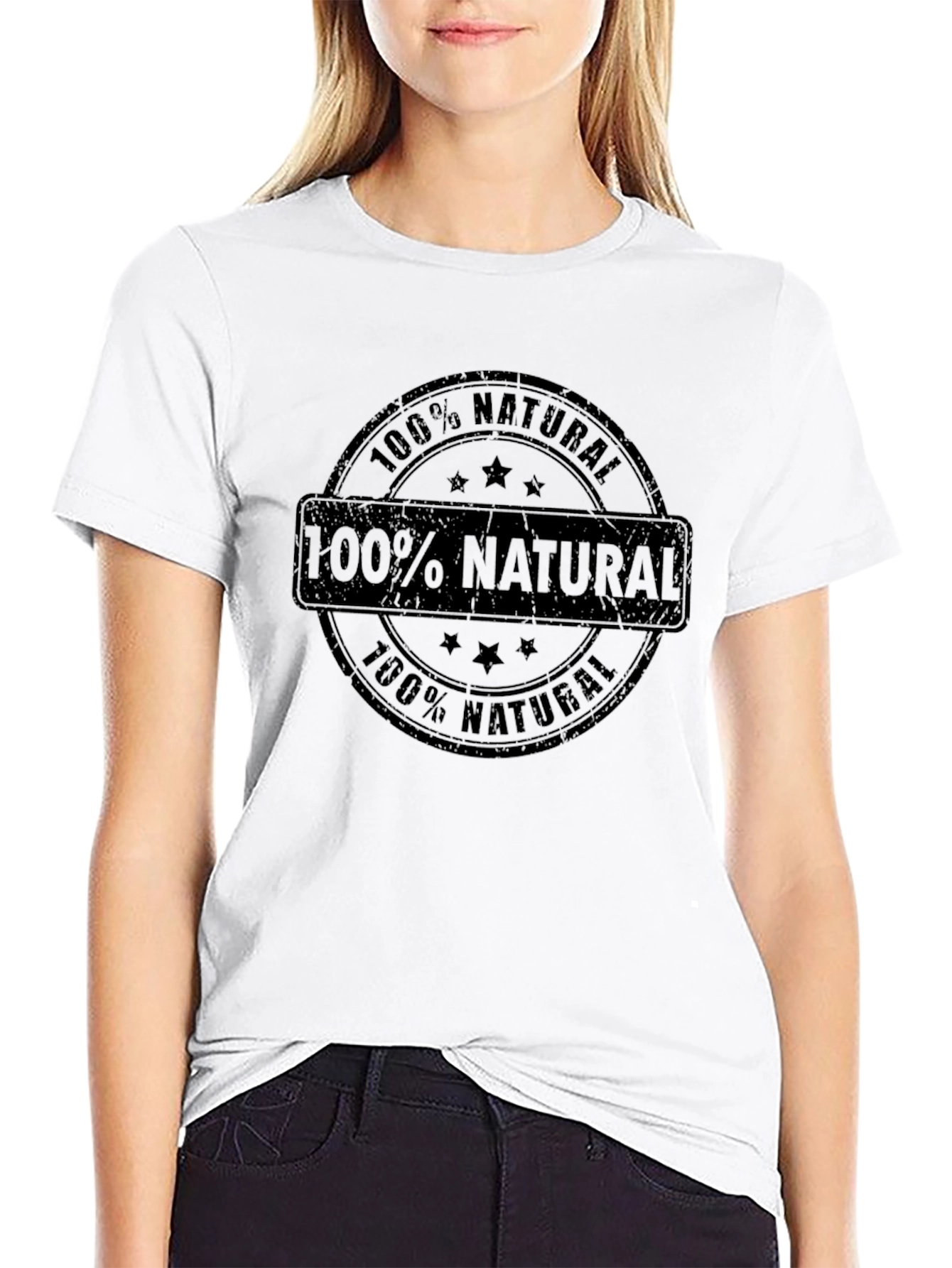 100% Natural Black T-Shirt