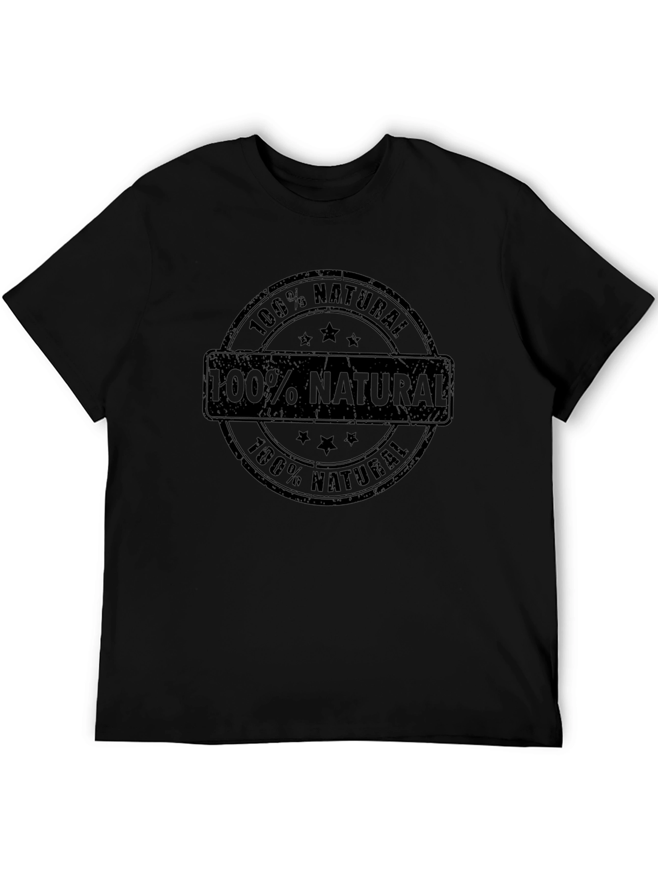 100% Natural Black T-Shirt