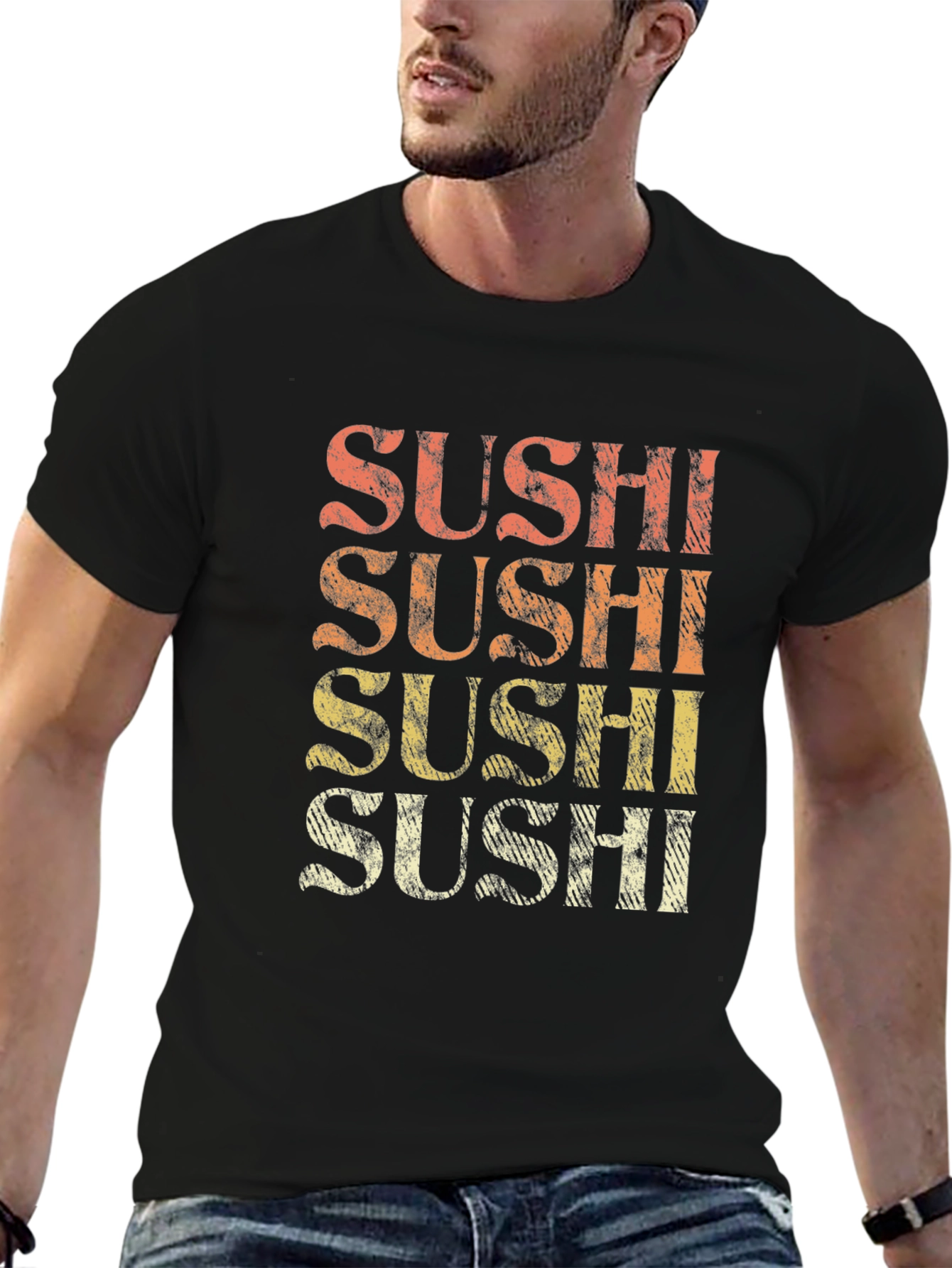 Retro Sushi T-Shirt -  Trendy Foodie Tee