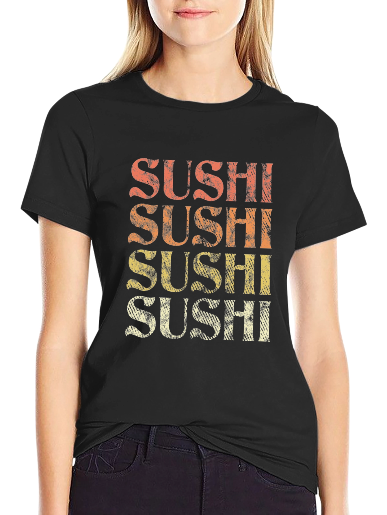 Retro Sushi T-Shirt -  Trendy Foodie Tee