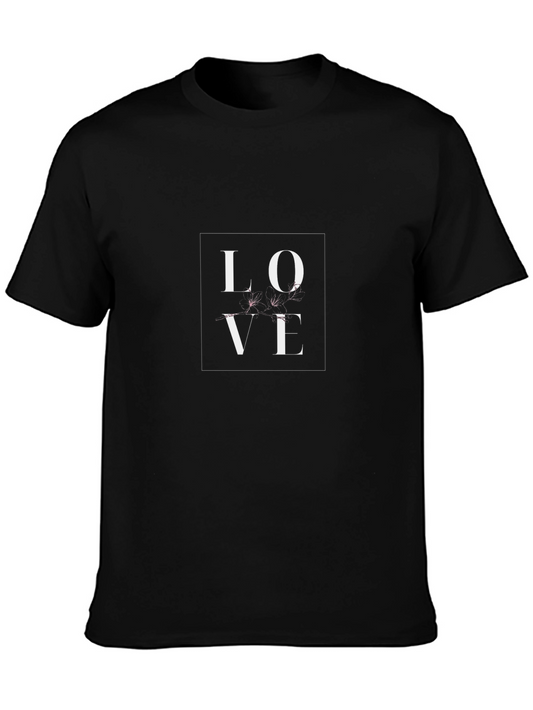 Love Graphic Black T-Shirt - Stylish Casual Wear