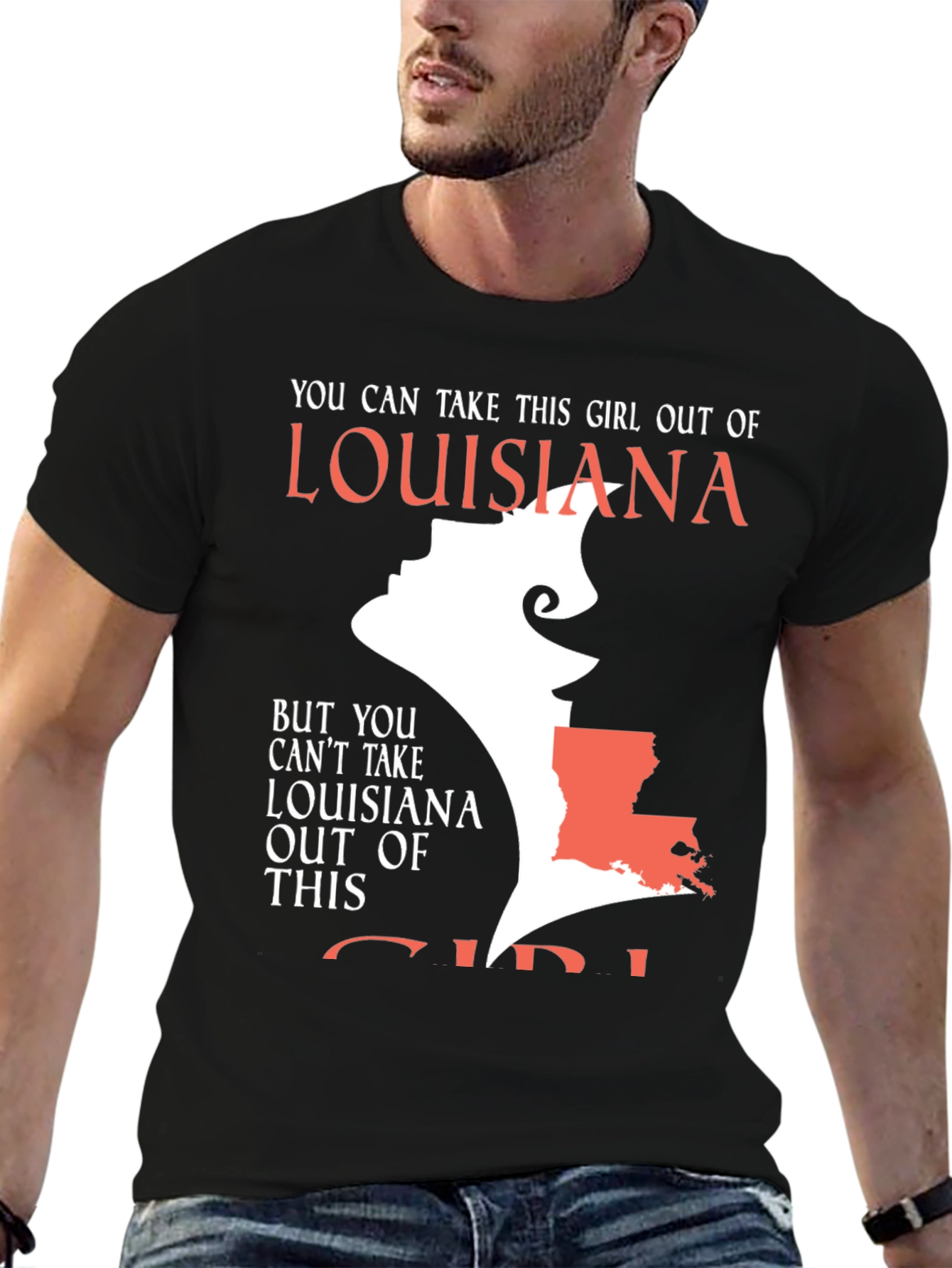 Louisiana Girl Graphic T-Shirt - State Pride Tee