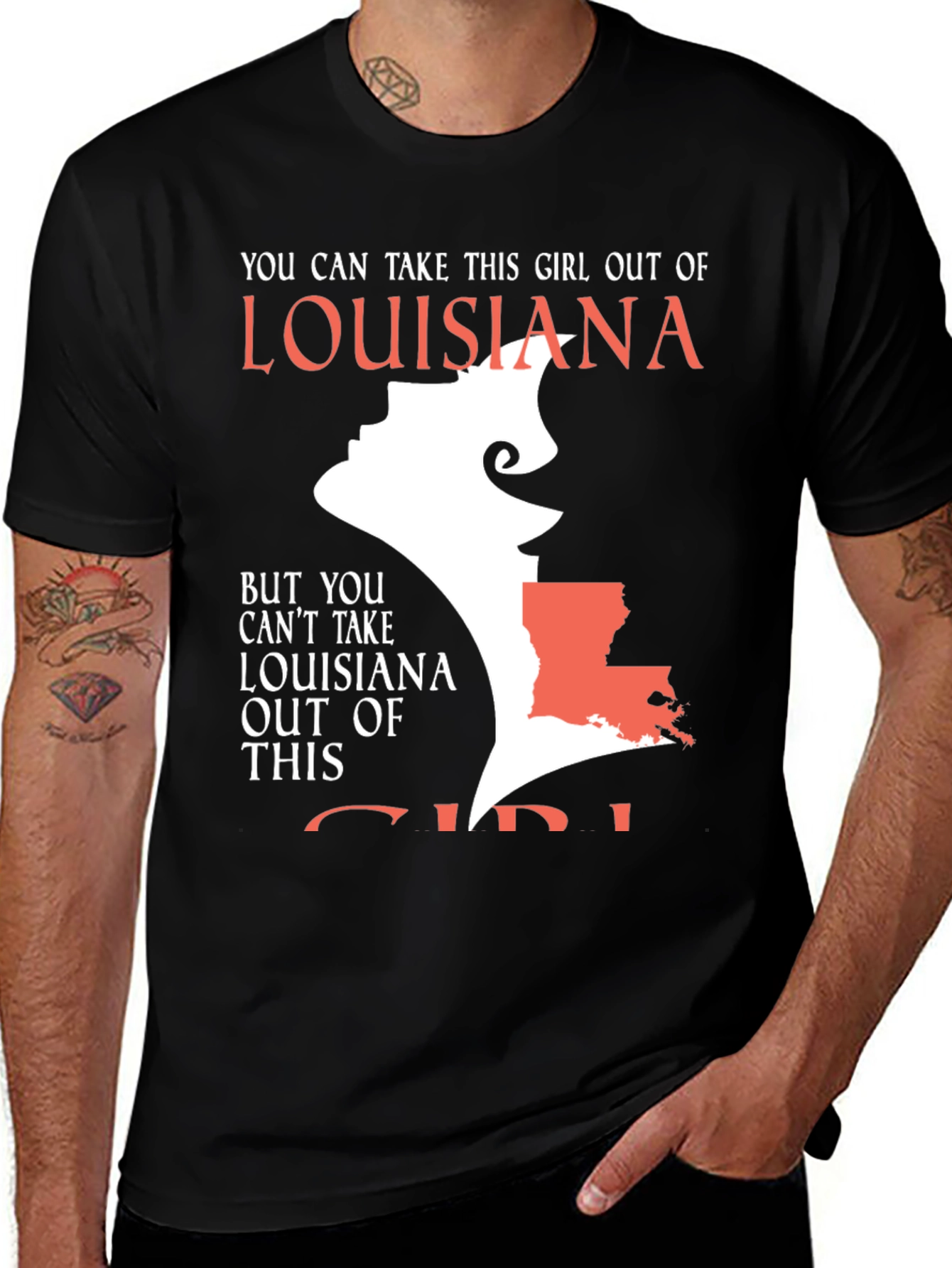 Louisiana Girl Graphic T-Shirt - State Pride Tee