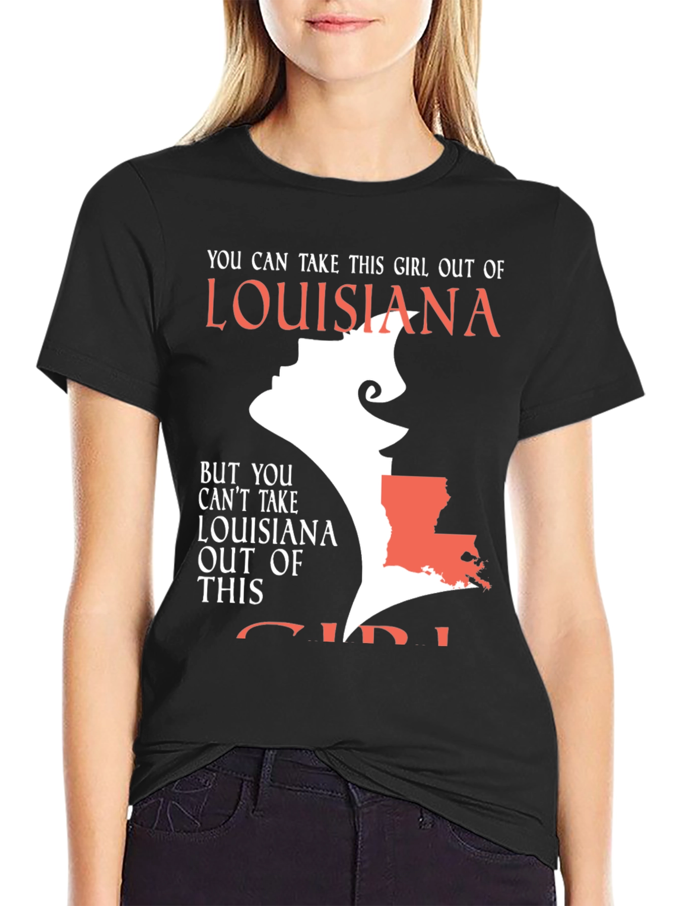 Louisiana Girl Graphic T-Shirt - State Pride Tee