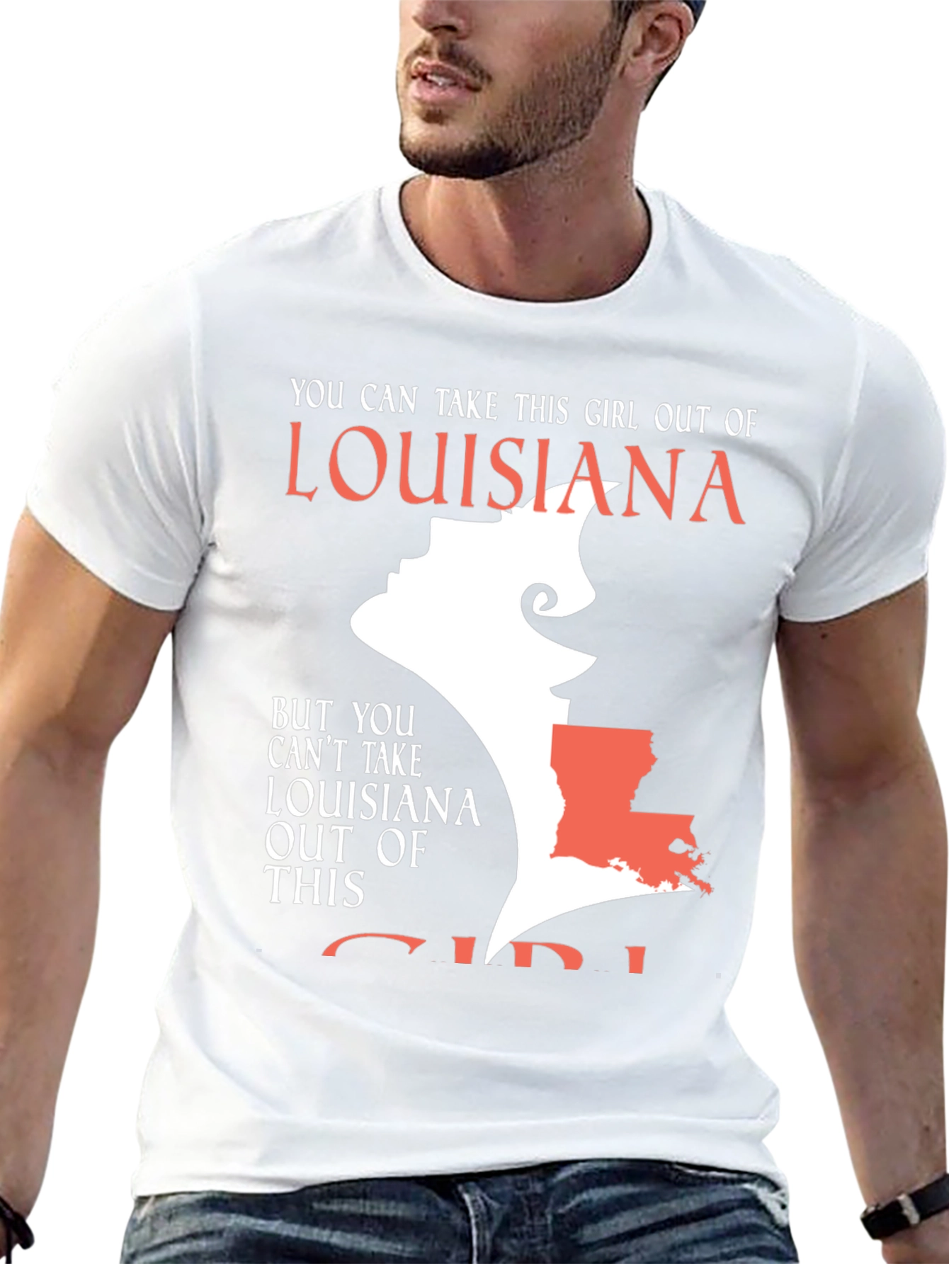 Louisiana Girl Graphic T-Shirt - State Pride Tee