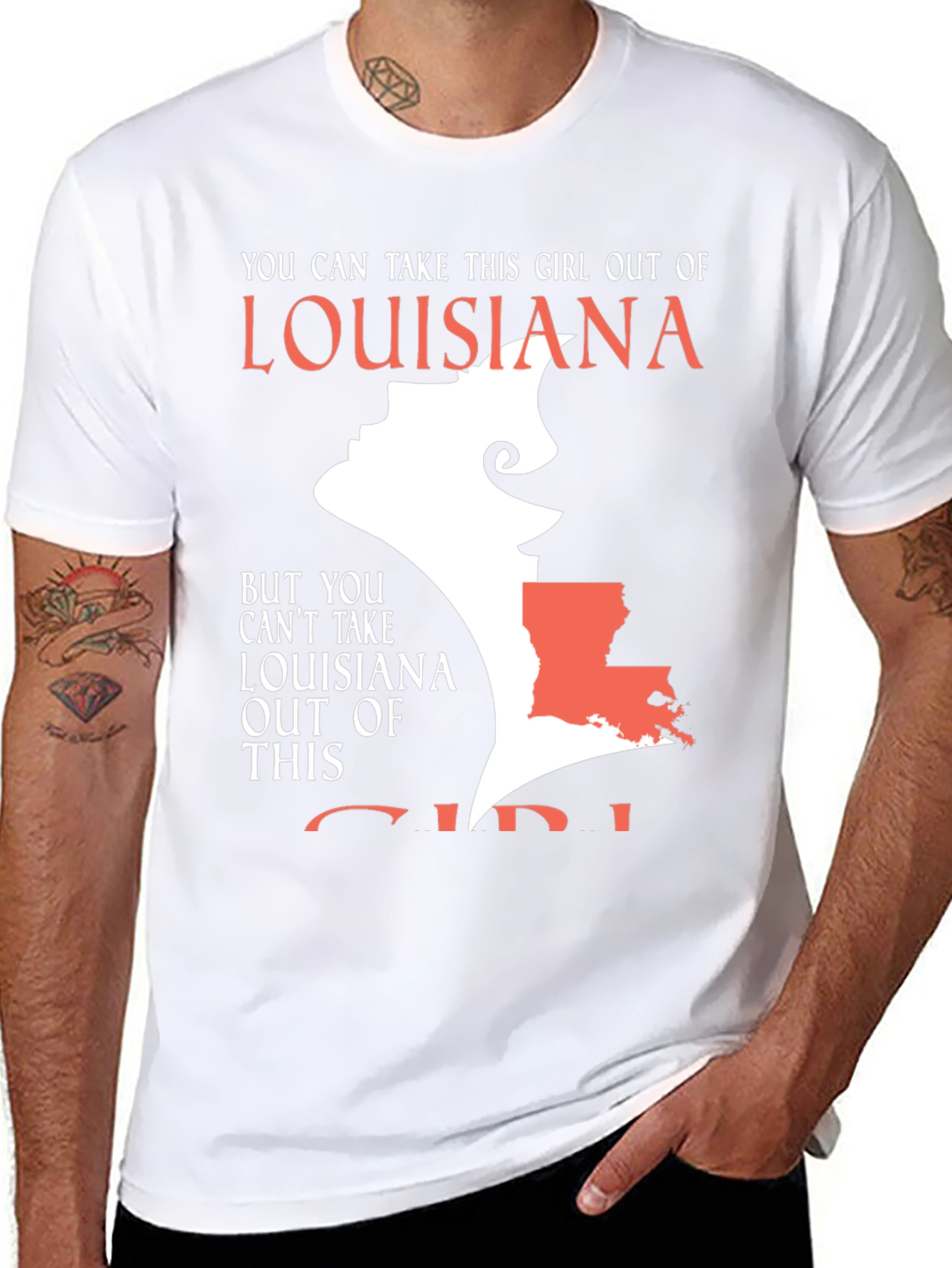Louisiana Girl Graphic T-Shirt - State Pride Tee