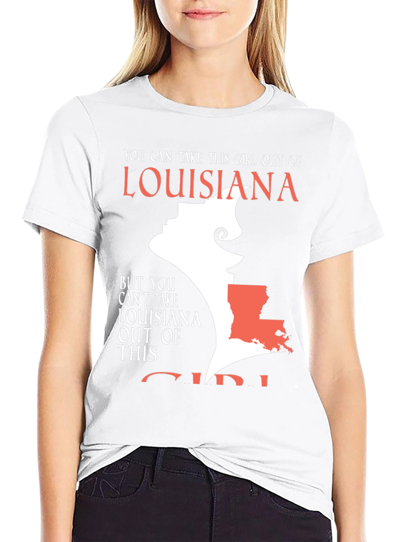 Louisiana Girl Graphic T-Shirt - State Pride Tee