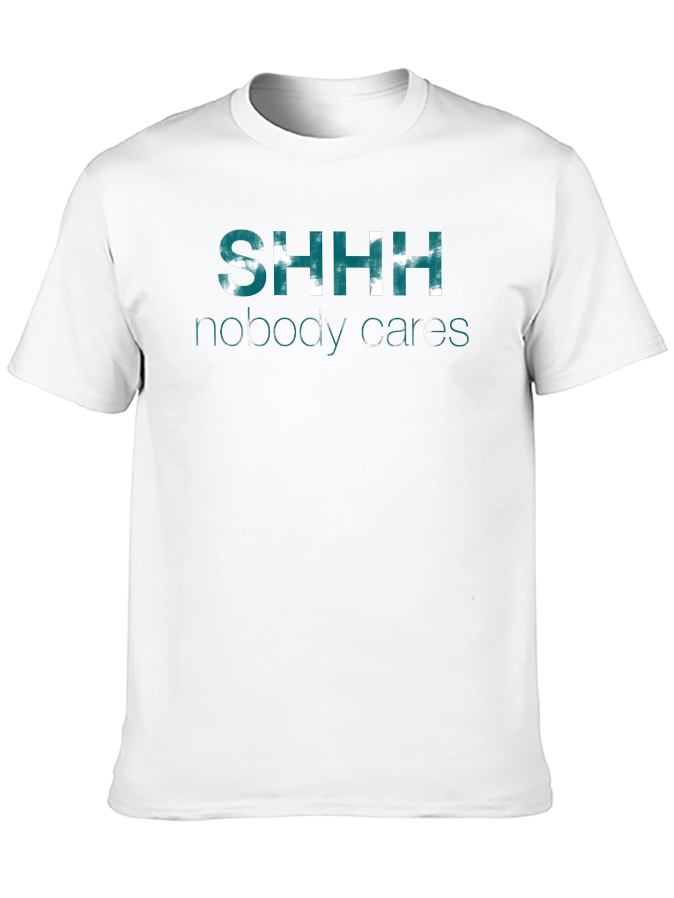 SHHH Nobody Cares Graphic Tee - Black