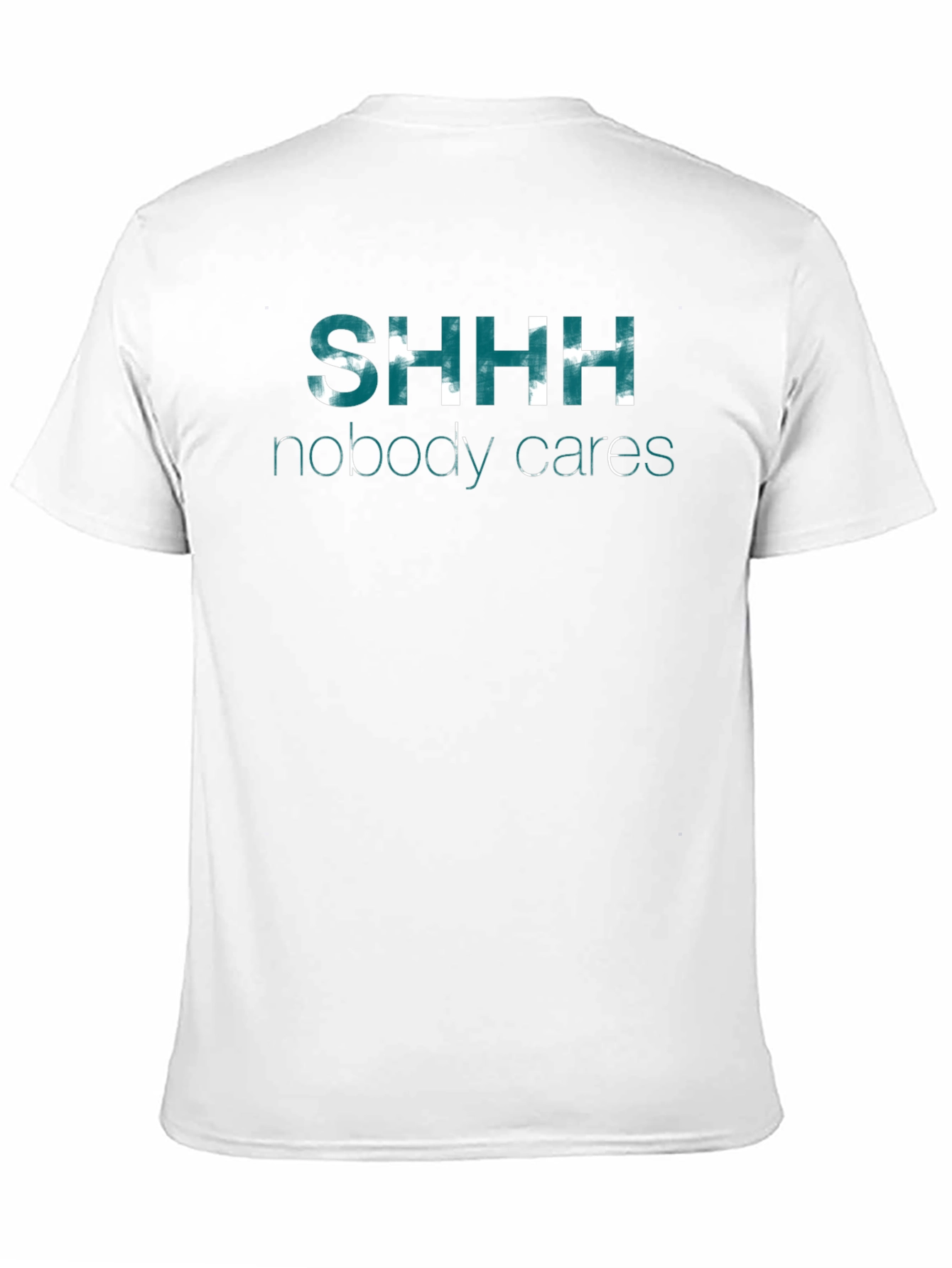 SHHH Nobody Cares Graphic Tee - Black