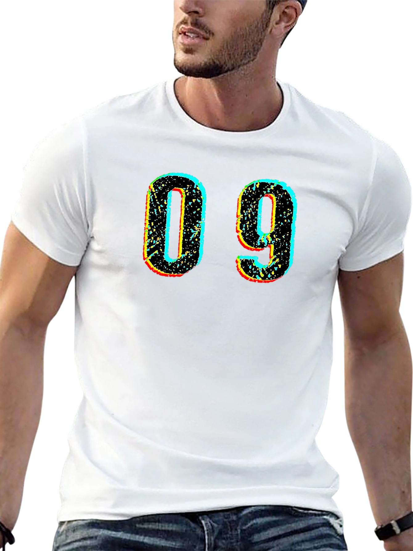 Retro Style Number 09 Graphic T-Shirt