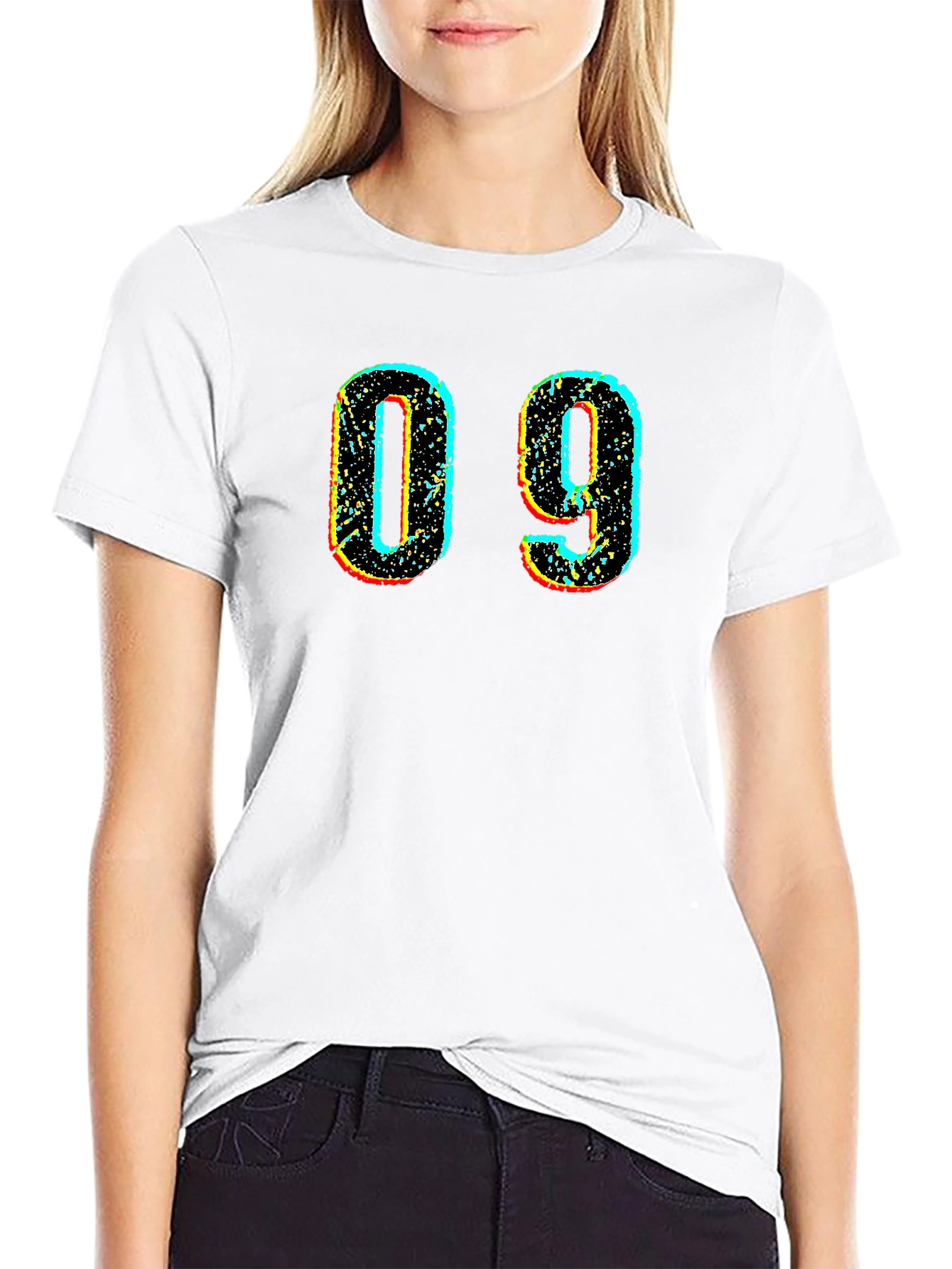 Retro Style Number 09 Graphic T-Shirt