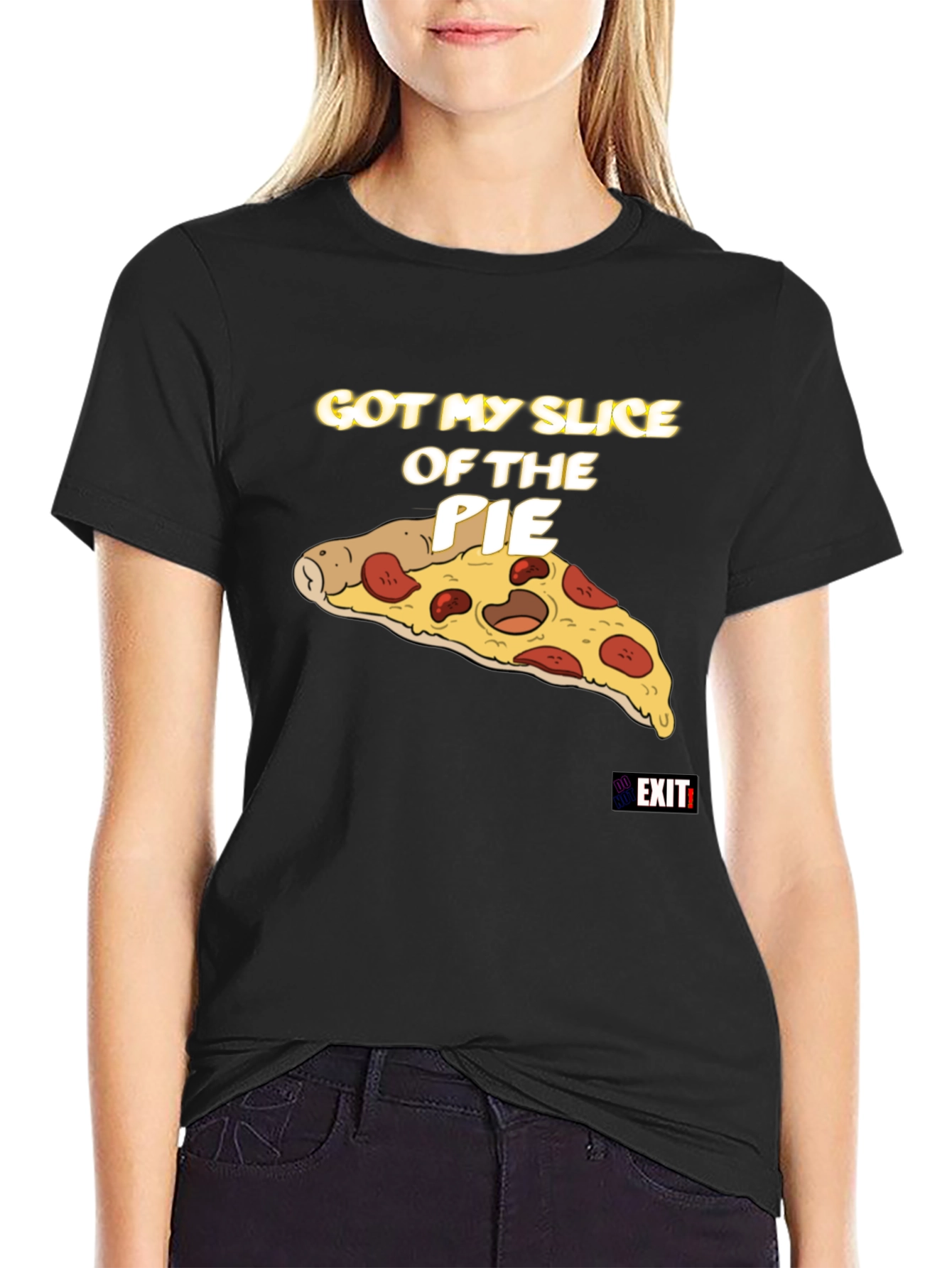 Slice of the Pie Graphic Tee - Black