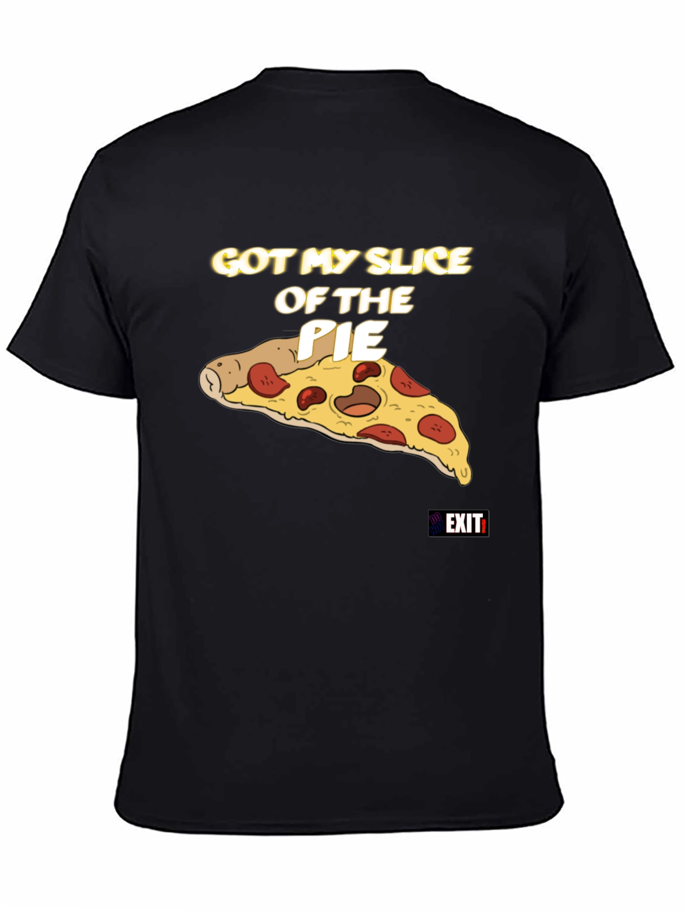 Slice of the Pie Graphic Tee - Black