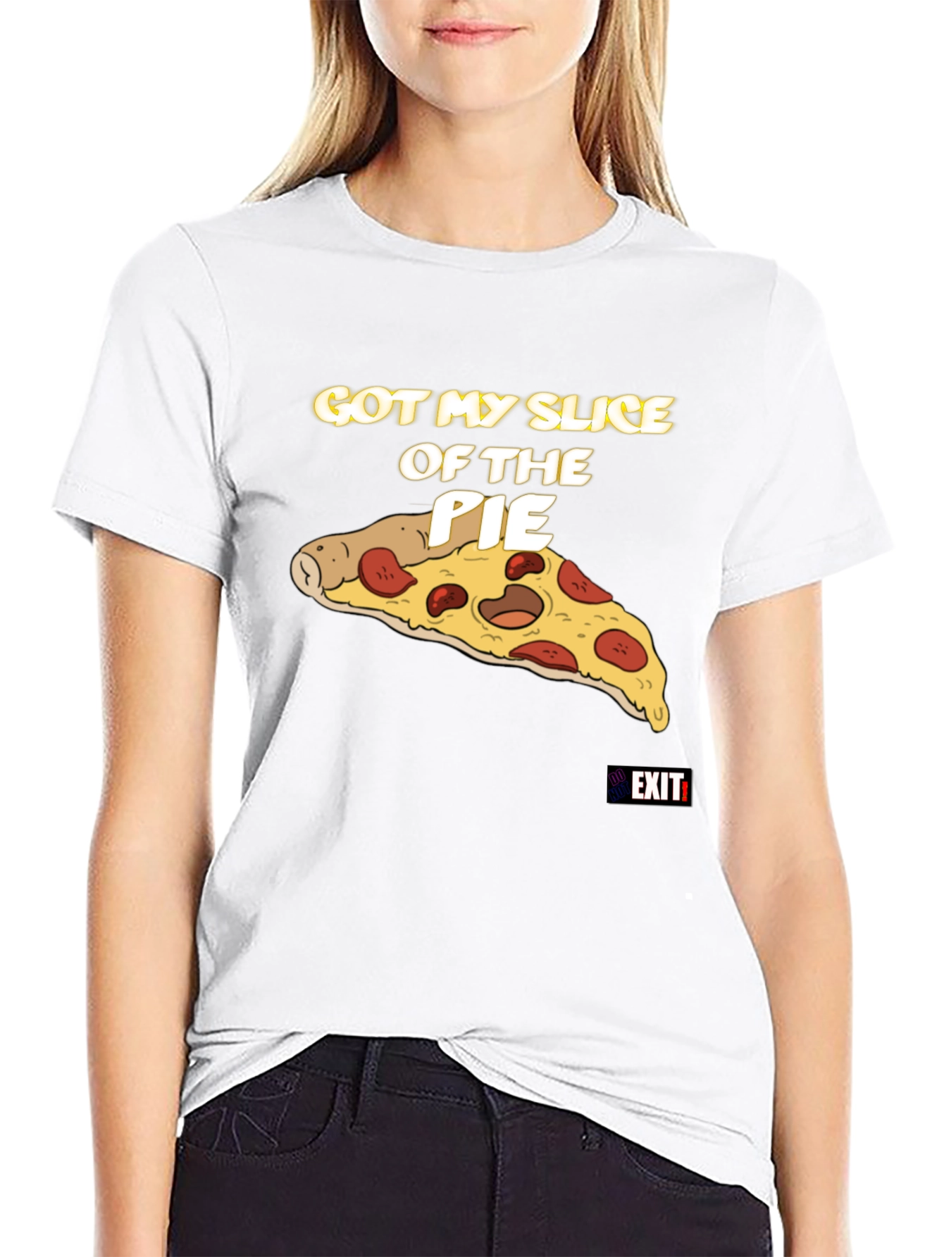 Slice of the Pie Graphic Tee - Black
