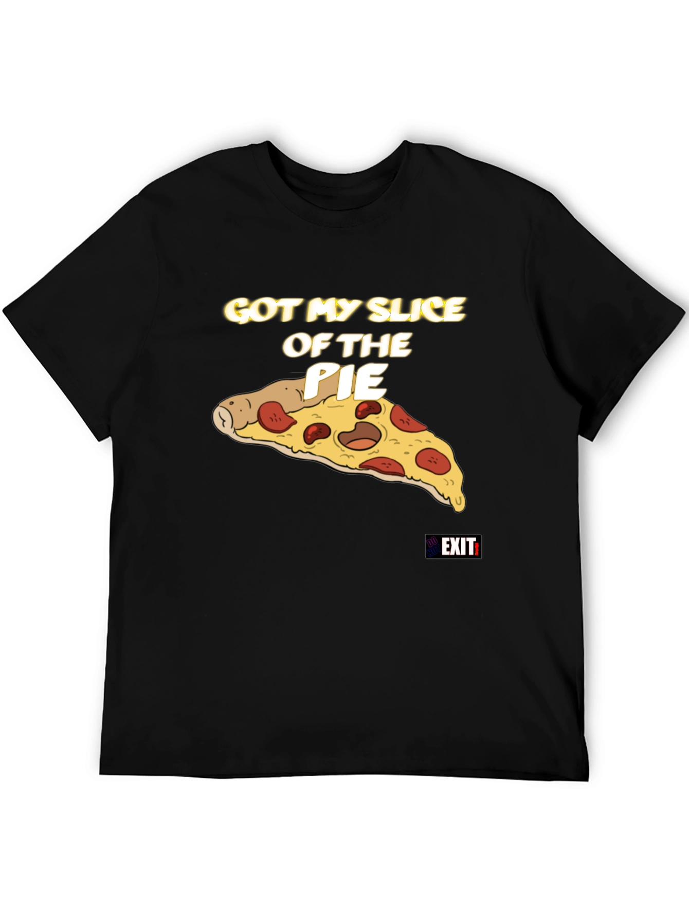 Slice of the Pie Graphic Tee - Black