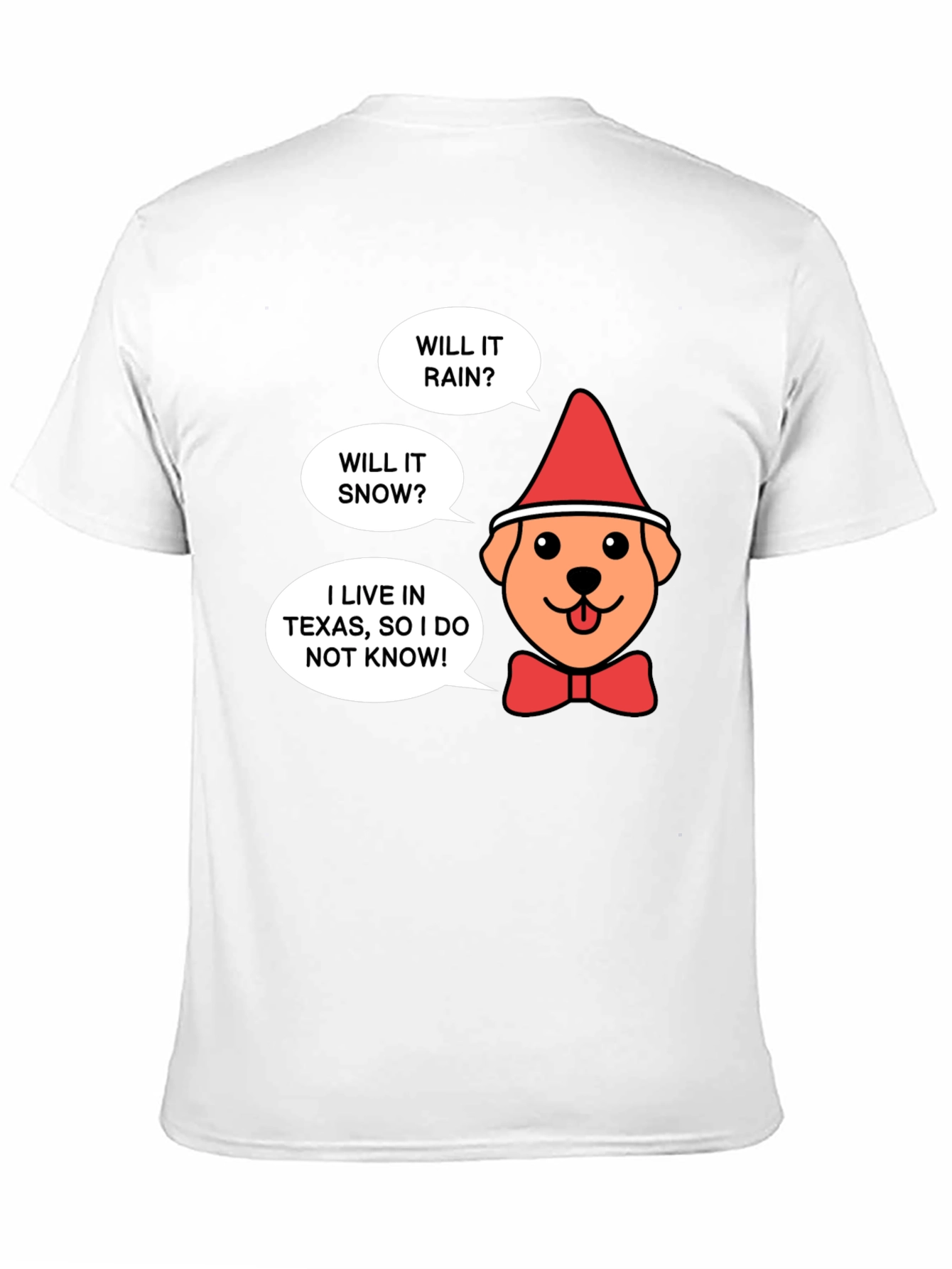 Texas Christmas Dog T-Shirt - Will It Snow?