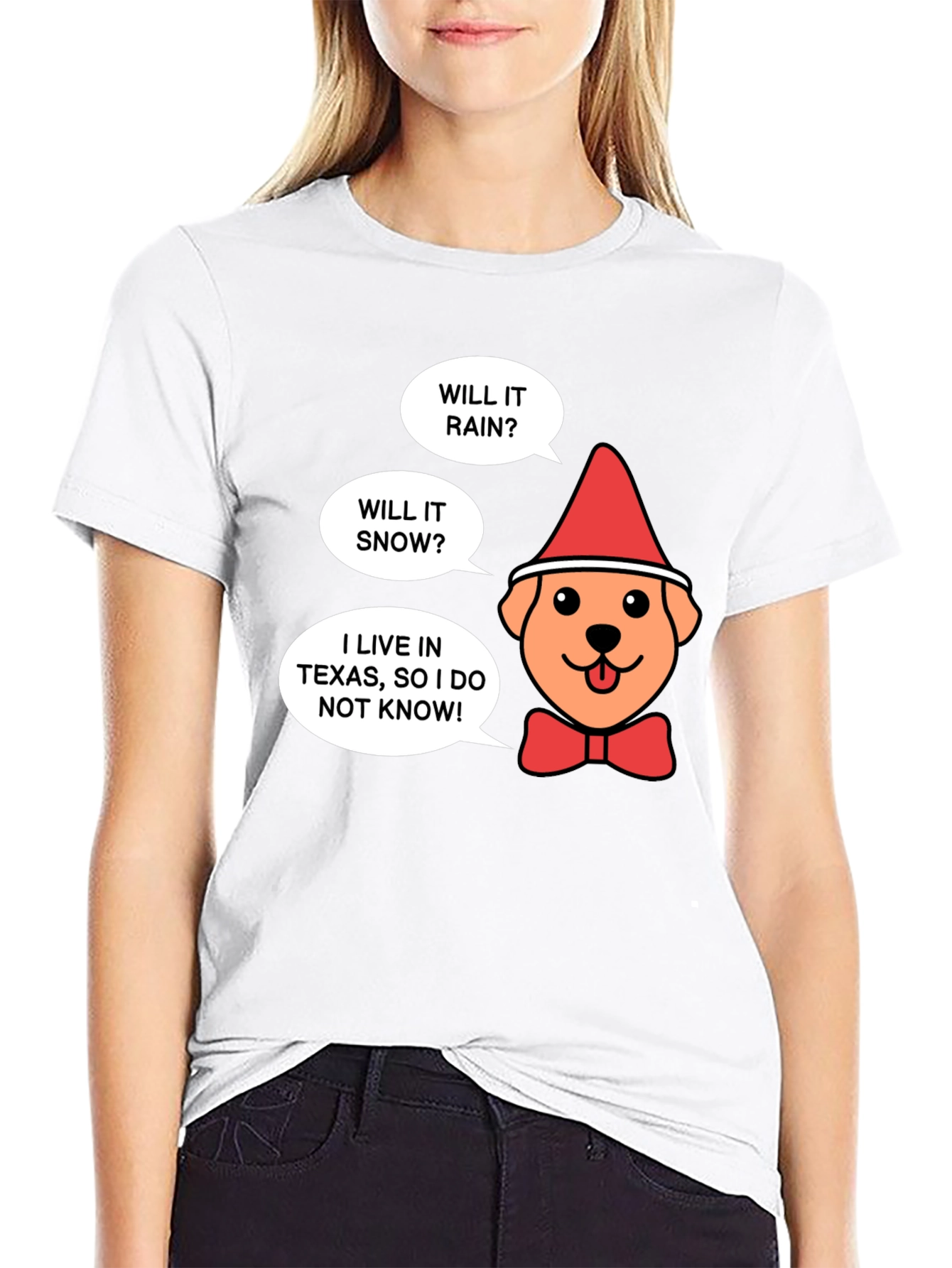 Texas Christmas Dog T-Shirt - Will It Snow?