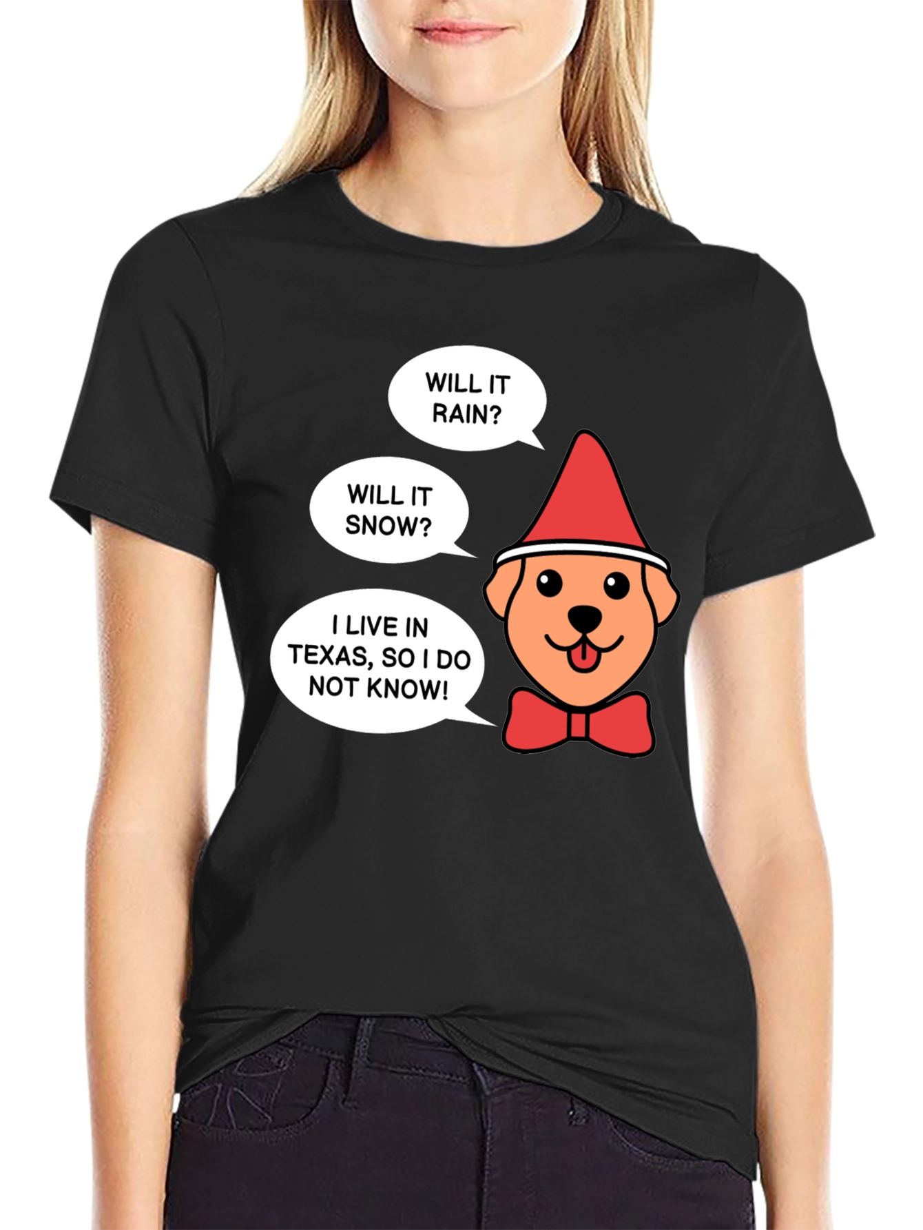Texas Christmas Dog T-Shirt - Will It Snow?