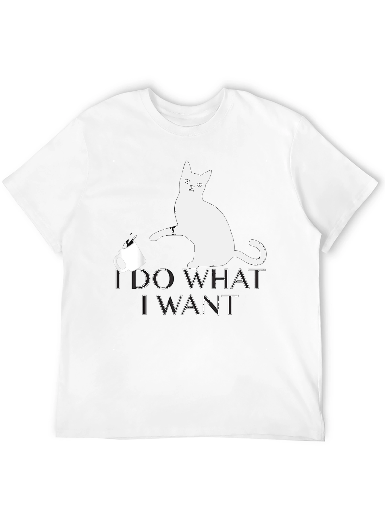 I Do What I Want Cat Graphic T-Shirt