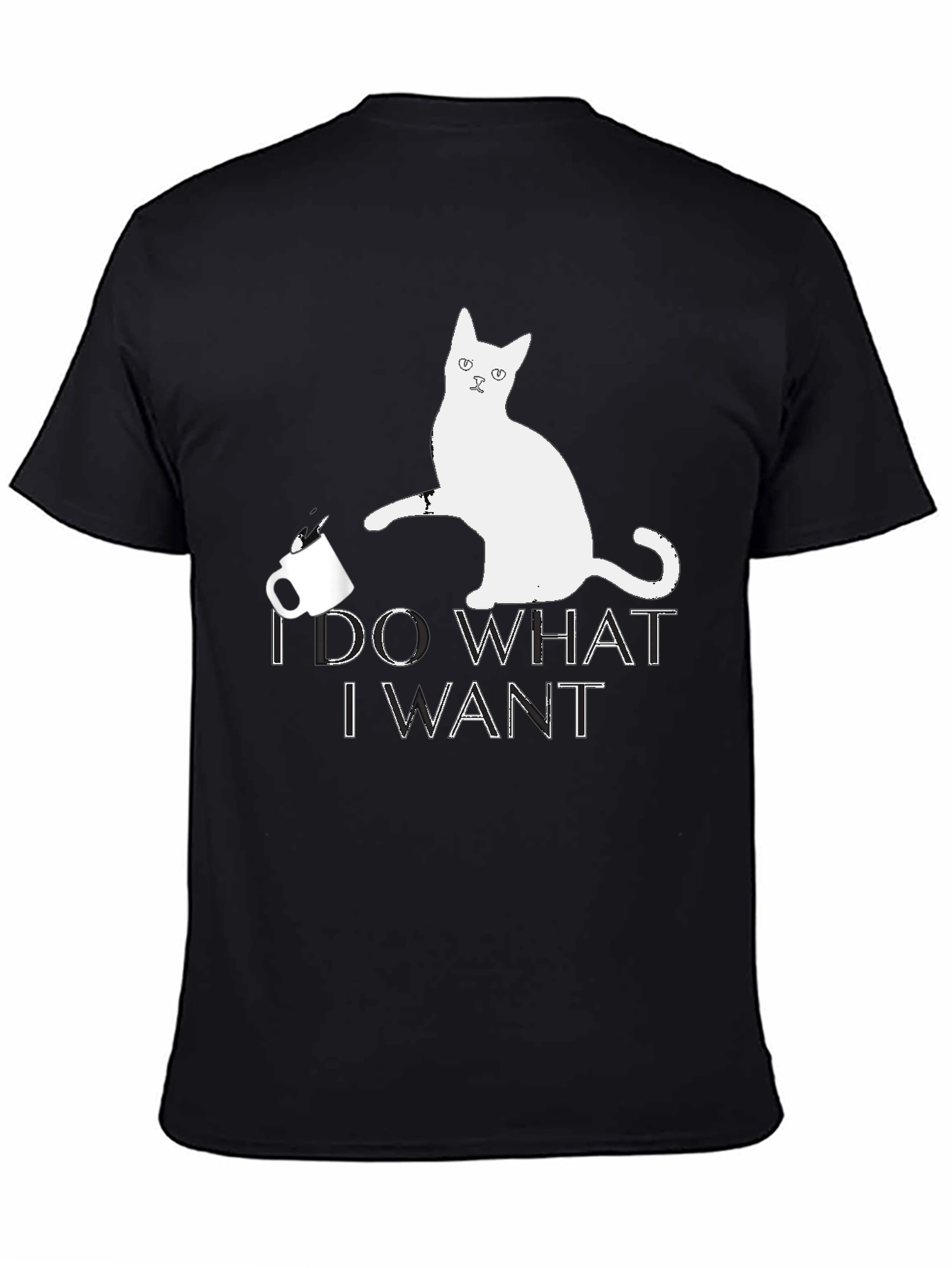 I Do What I Want Cat Graphic T-Shirt