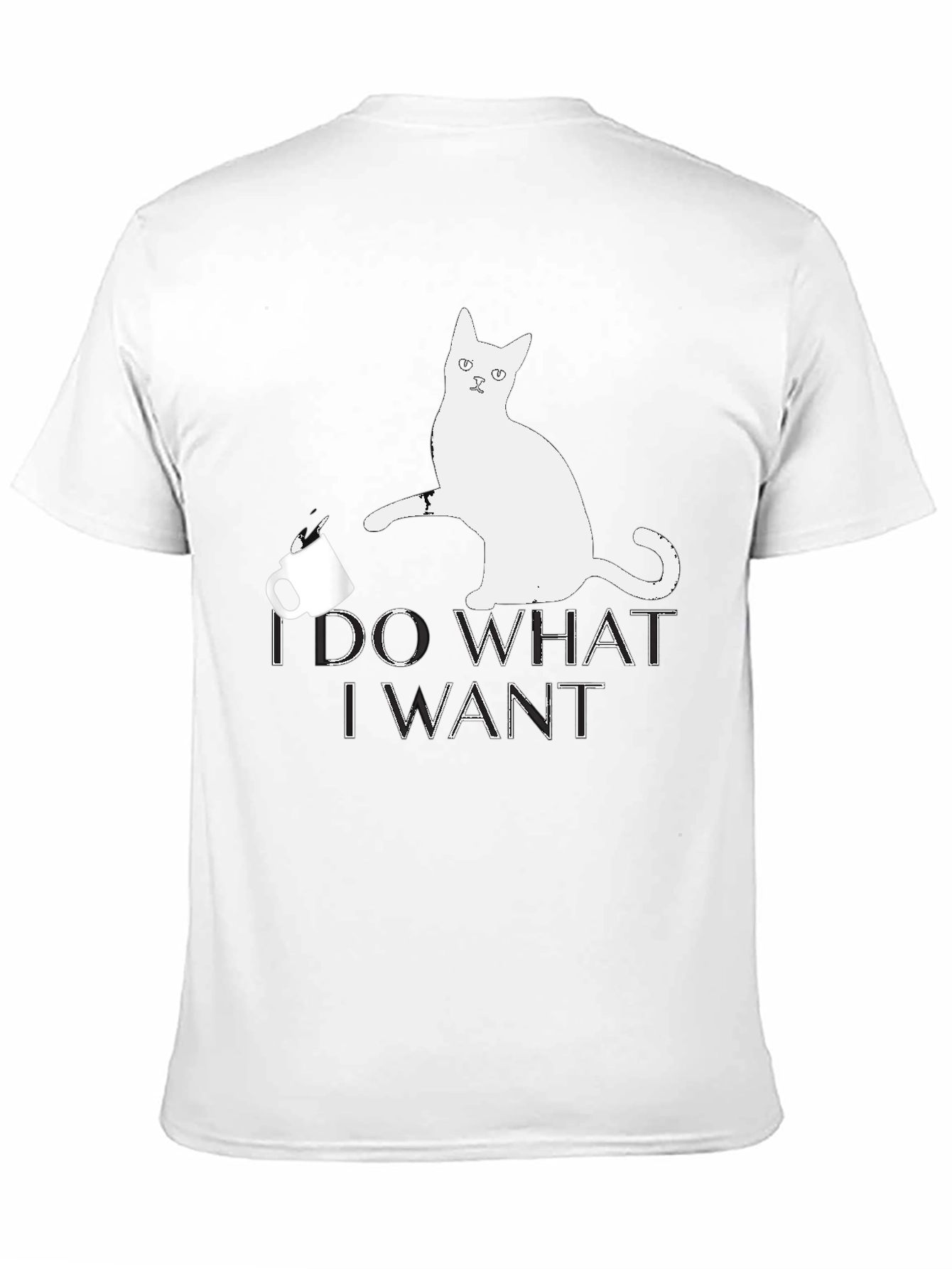 I Do What I Want Cat Graphic T-Shirt