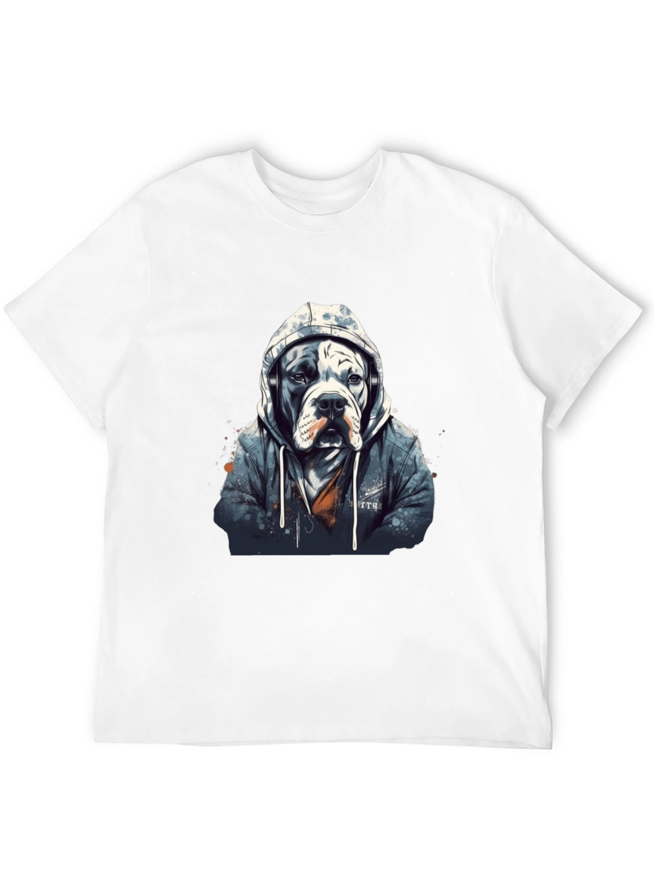 Dog in Hoodie Graphic Tee - Urban Style